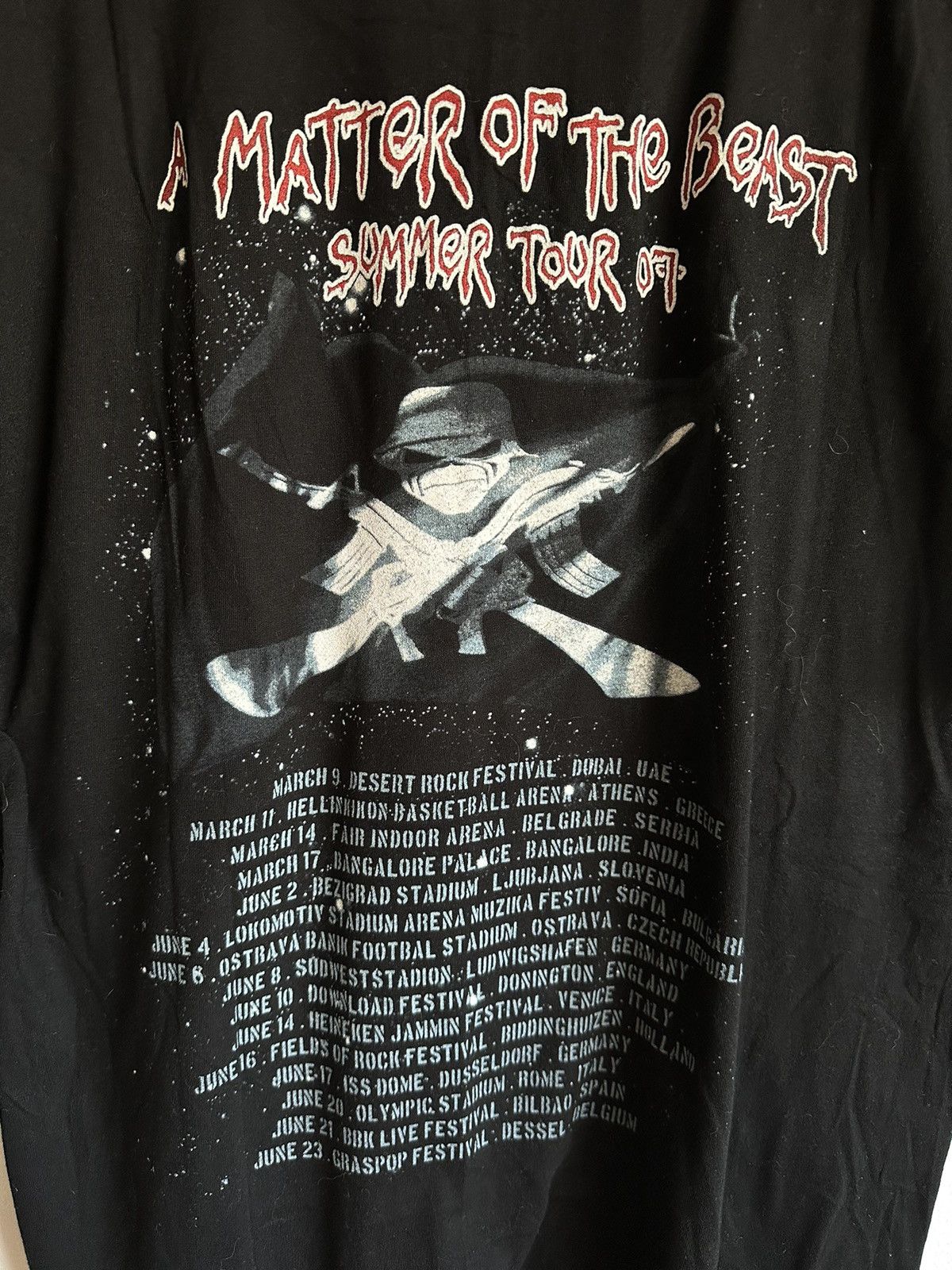 Band Tees × Iron Maiden × Vintage Iron Maiden A Matter of The Beast Summer Tour 2007 Tee metal Size US M / EU 48-50 / 2 - 4 Thumbnail
