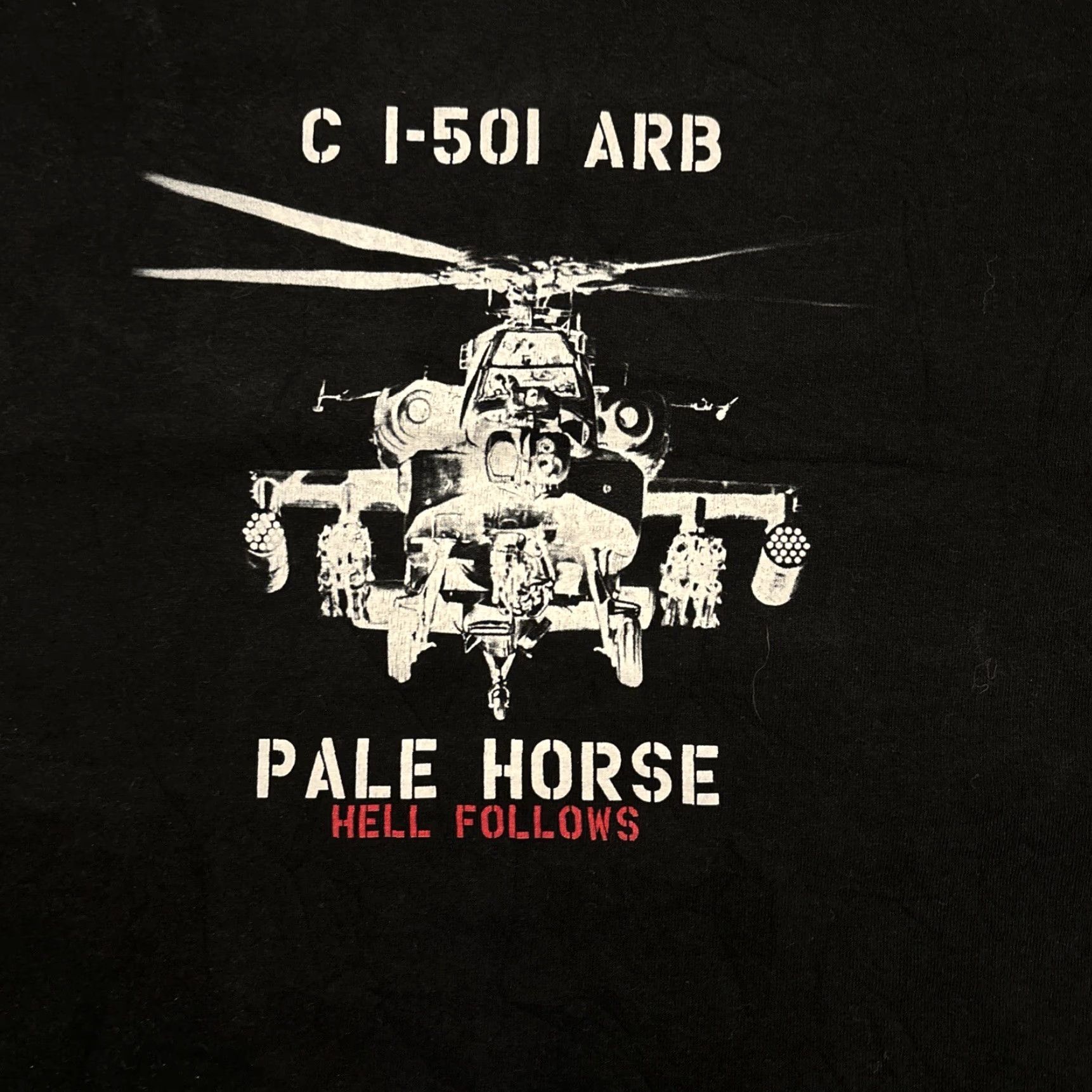 Vintage VINTAGE 1st Battalion 501st Attack C 1-501 ARB T-Shirt Size L Black Ft Hood Texas 2017 Mens Size US L / EU 52-54 / 3 - 2 Thumbnail
