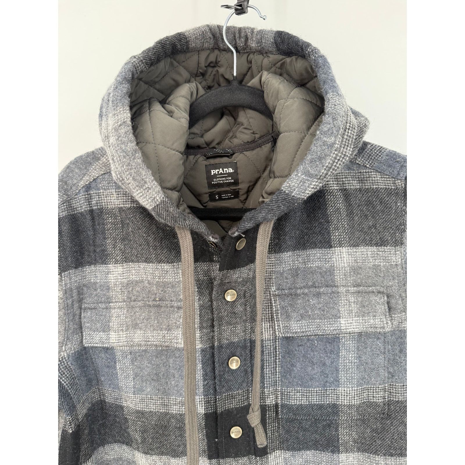Prana NWT prAna Asgard Hooded Flannel Plaid Button Shacket/Jacket Size US S / EU 44-46 / 1 - 2 Thumbnail