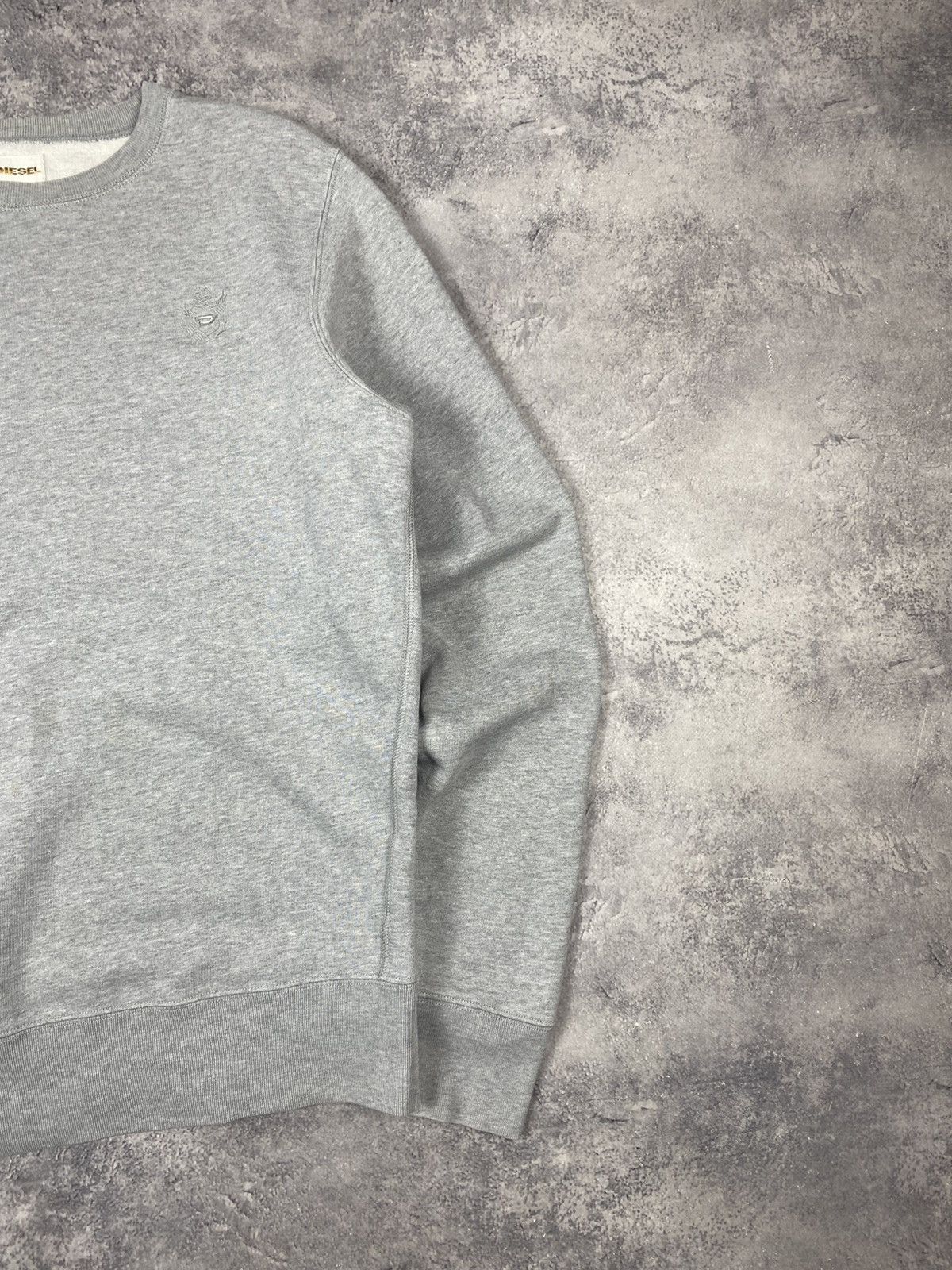 Diesel Diesel Sweatshirt Cotton Pullover Crew Neck Jumper Grey Size US L / EU 52-54 / 3 - 4 Thumbnail