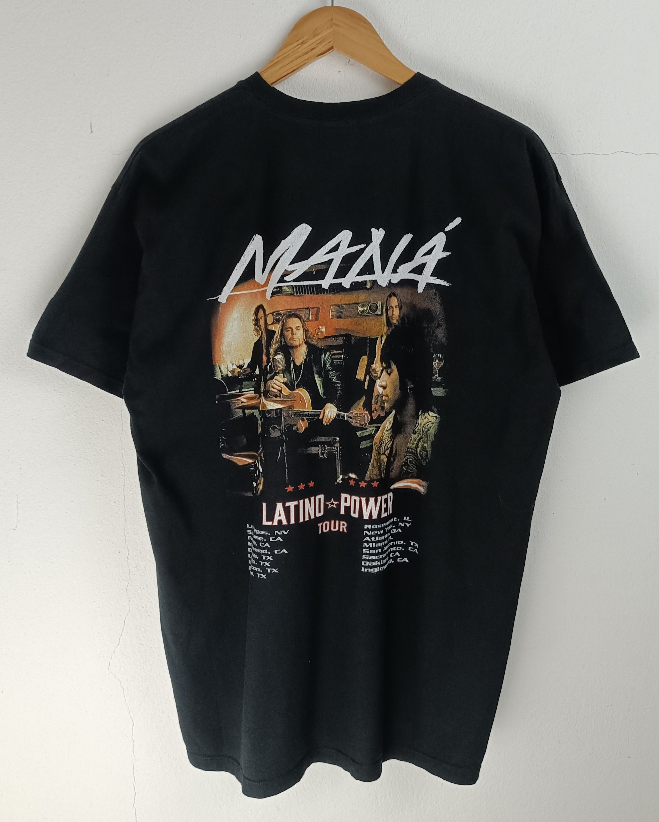 Band Tees VINTAGE MANA LATINO POWER 2016 TOUR TEE rata blanca caifanes Size US L / EU 52-54 / 3 - 3 Thumbnail