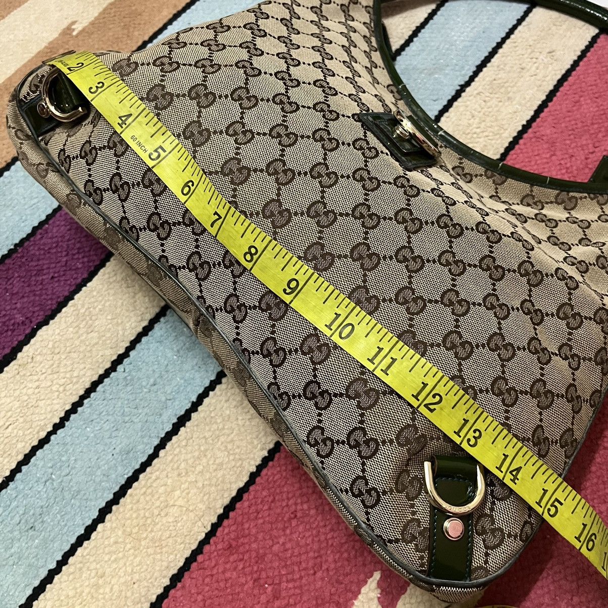 Gucci Authentic Vintage Gucci Brown GG Canvas Abbey Shoulder Bag Size ONE SIZE - 12 Thumbnail