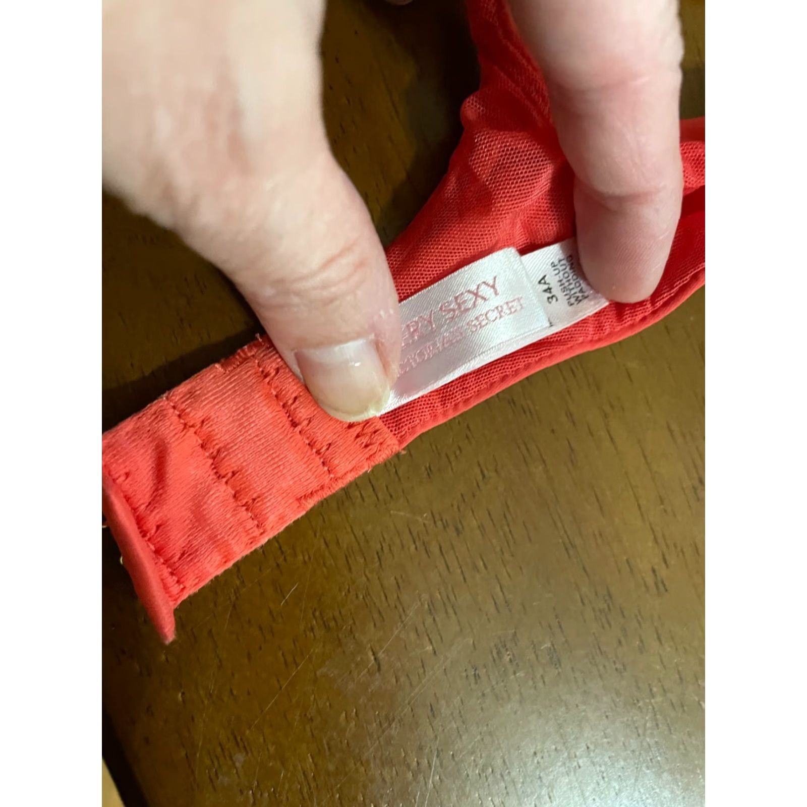Victoria's Secret Victoria's Secret Very Sexy Orange Lace Lined Push Up Without Padding Bra Sz 34A Size ONE SIZE - 5 Thumbnail