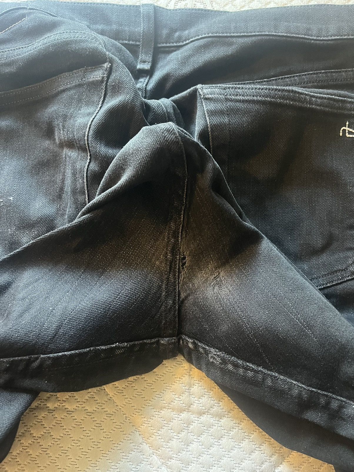 Rag & Bone Rag & Bone Fit 1 Black Jeans Size US 32 / EU 48 - 4 Thumbnail