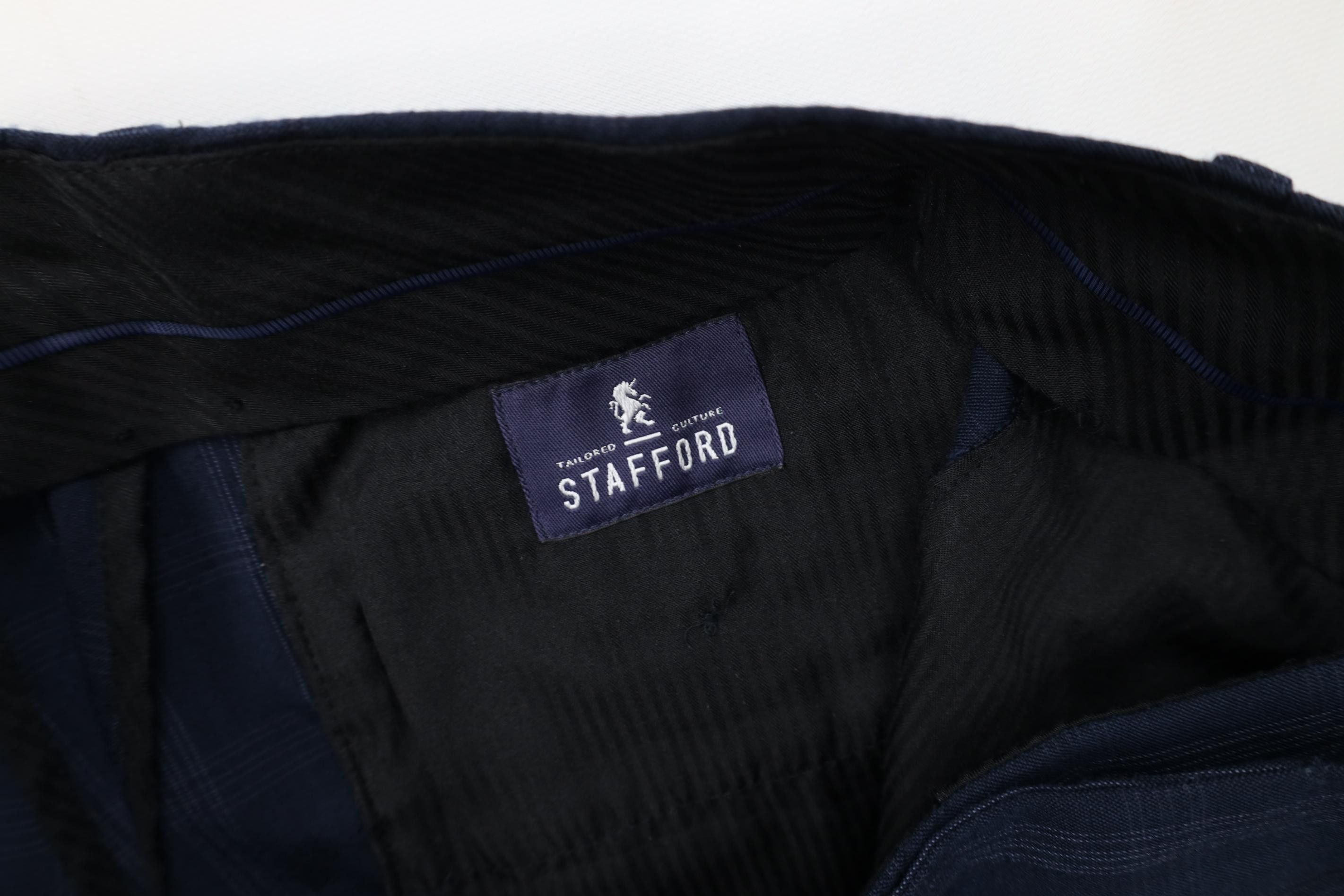 Vintage Vintage Streetwear Wool Knit Wide Leg Chino Pants Blue Plaid Size US 34 / EU 50 - 11 Thumbnail