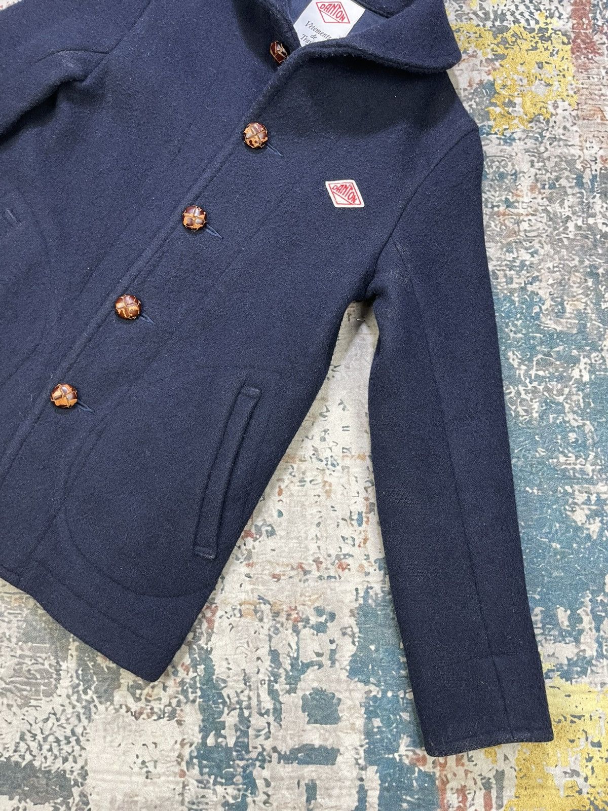 Danton Danton Shawl Collar Navy Wool Jacket Size US XS / EU 42 / 0 - 3 Thumbnail