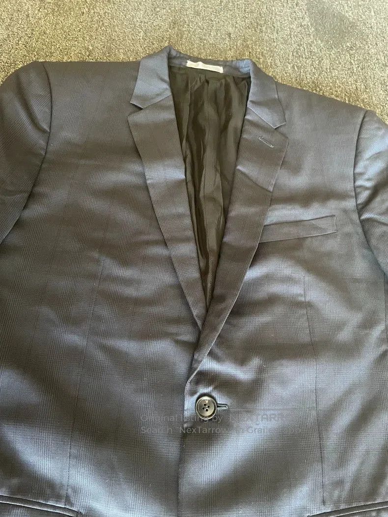 Dior Dior Men's Wool Blue Check Blazer. Size US M / EU 48-50 / 2 - 2 Thumbnail