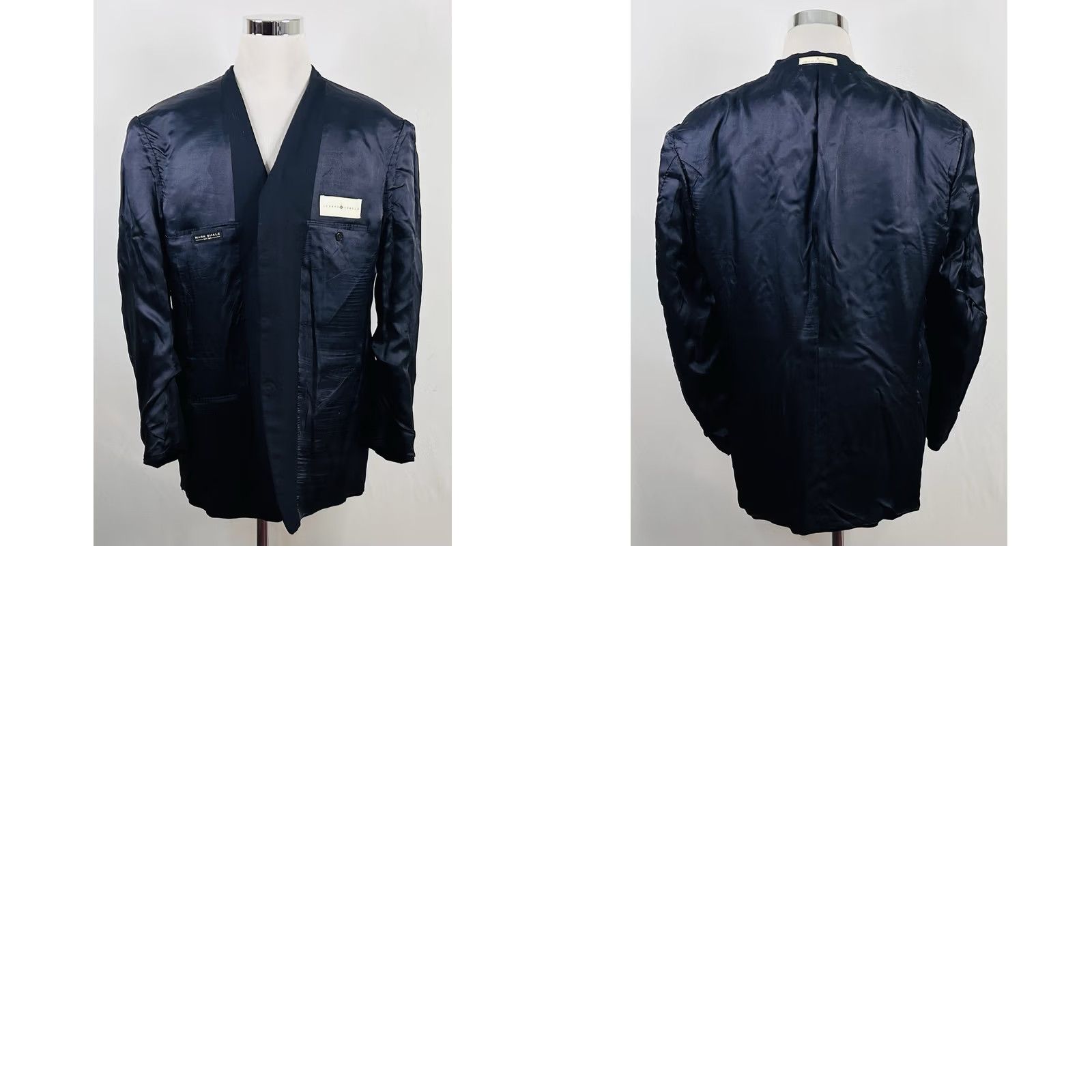 Joseph Abboud Joseph Abboud 46L Sport Coat 100% Wool Dark Navy Blue Three Button Lined Formal Mens Size US XS / EU 42 / 0 - 8 Thumbnail
