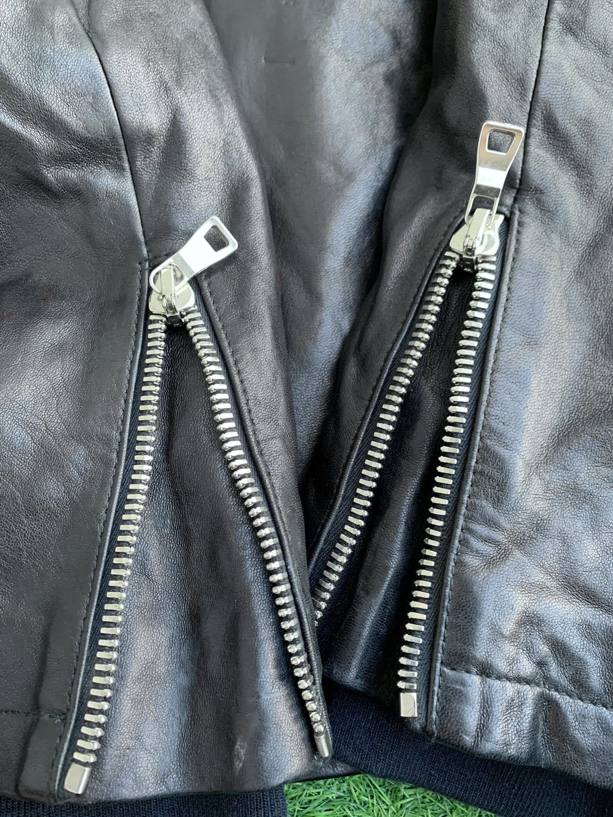 Balmain Balmain Paris Double Collar Biker Lamb Leather Zipper Size US L / EU 52-54 / 3 - 19 Thumbnail