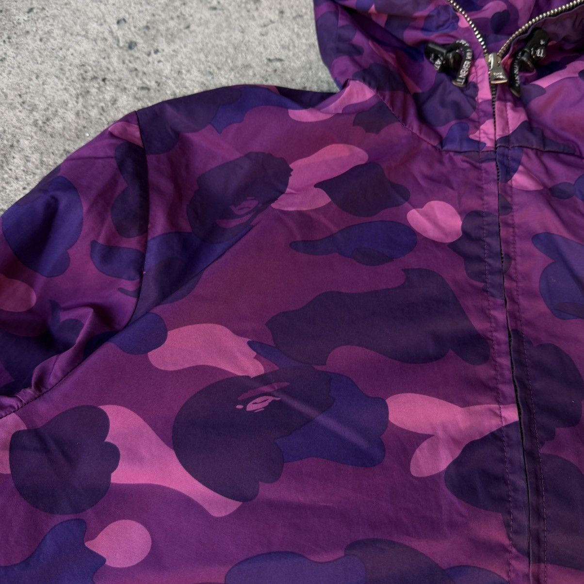 Bape OG BAPE NYLON FULL ZIP PURPLE CAMO Size US M / EU 48-50 / 2 - 5 Thumbnail