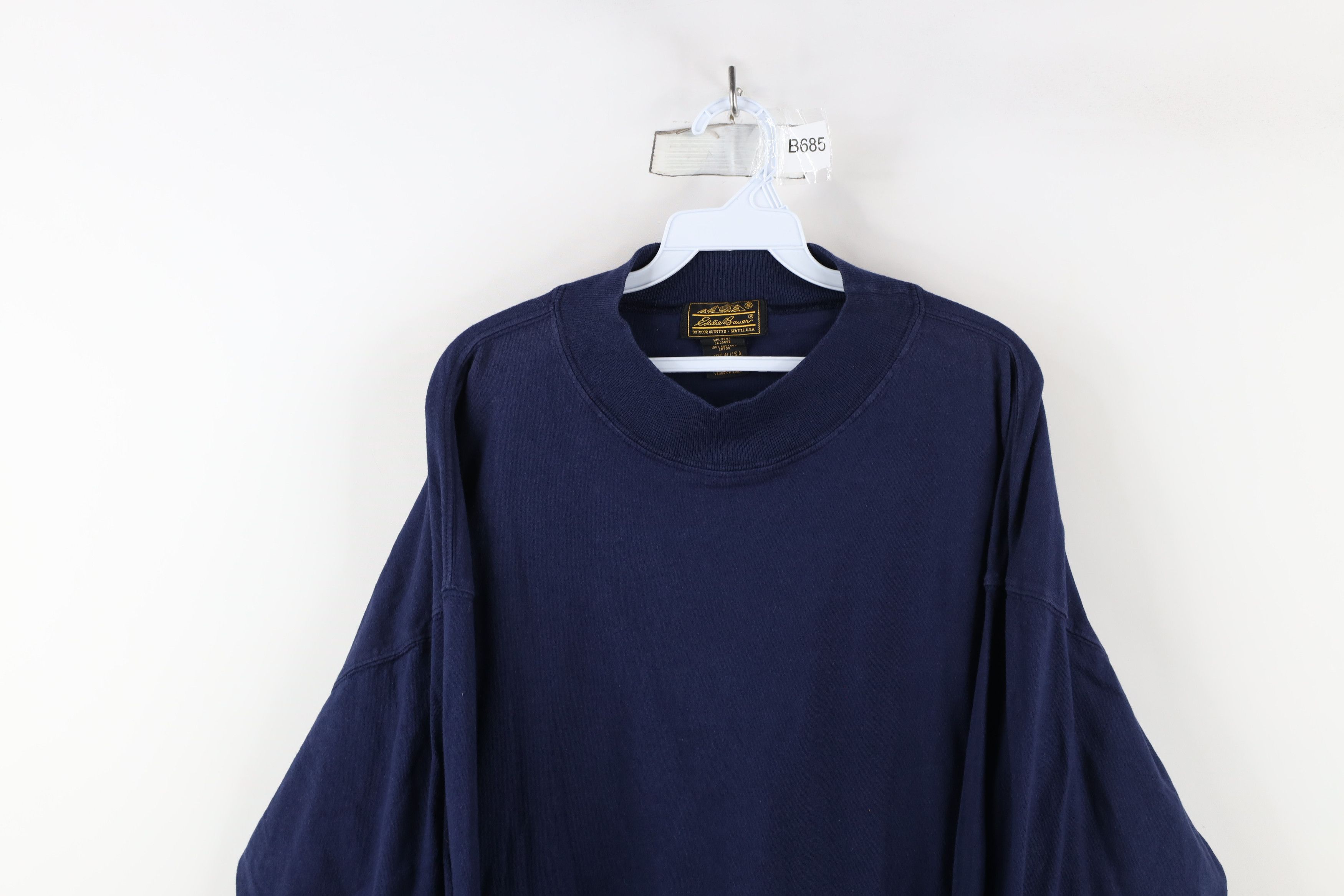 Eddie Bauer × Vintage Vintage 90s Eddie Bauer Heavyweight Long Sleeve T-Shirt USA Size US XL / EU 56 / 4 - 2 Thumbnail