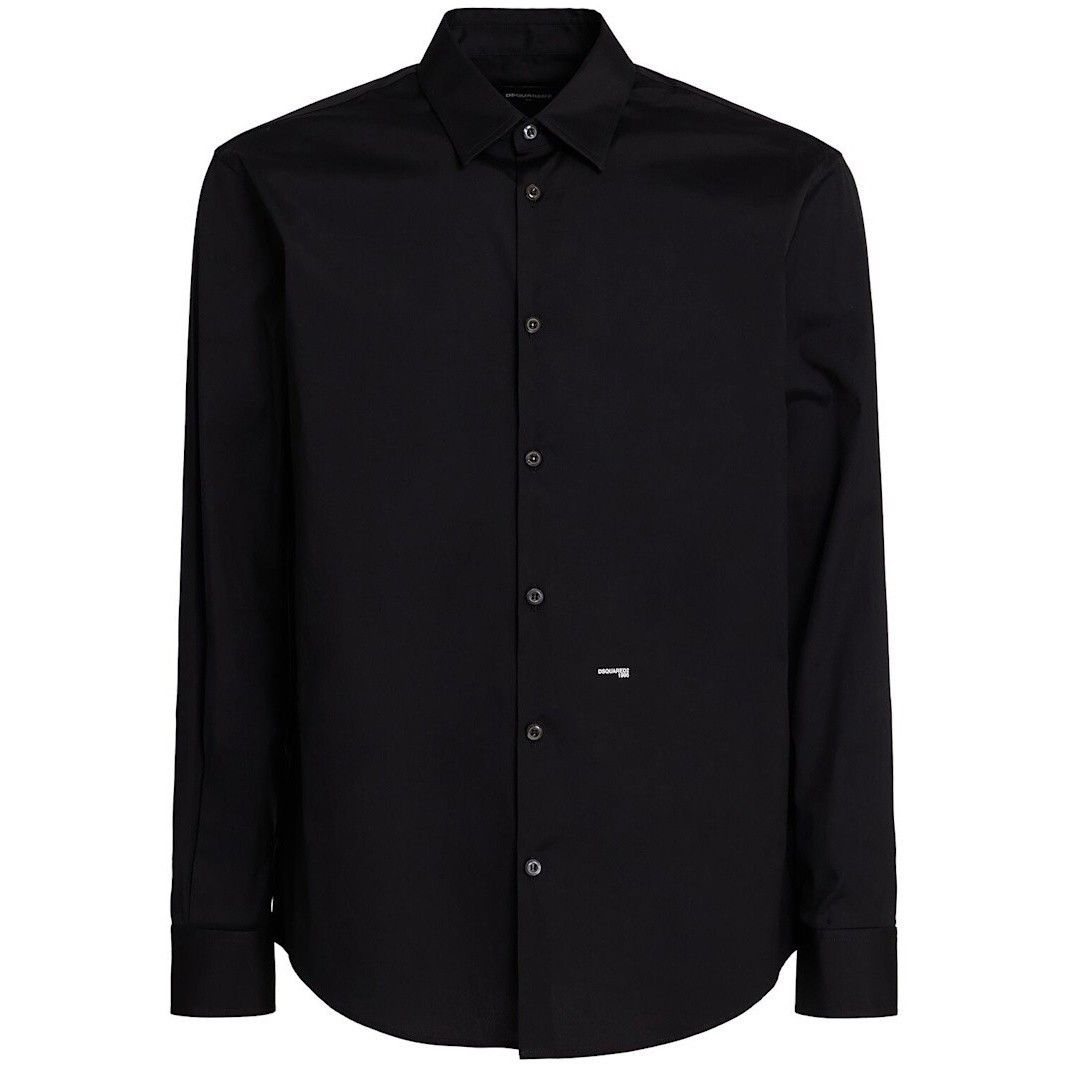 DSQUARED2 Relax Dan Black Cotton Blend Shirt New & Authentic