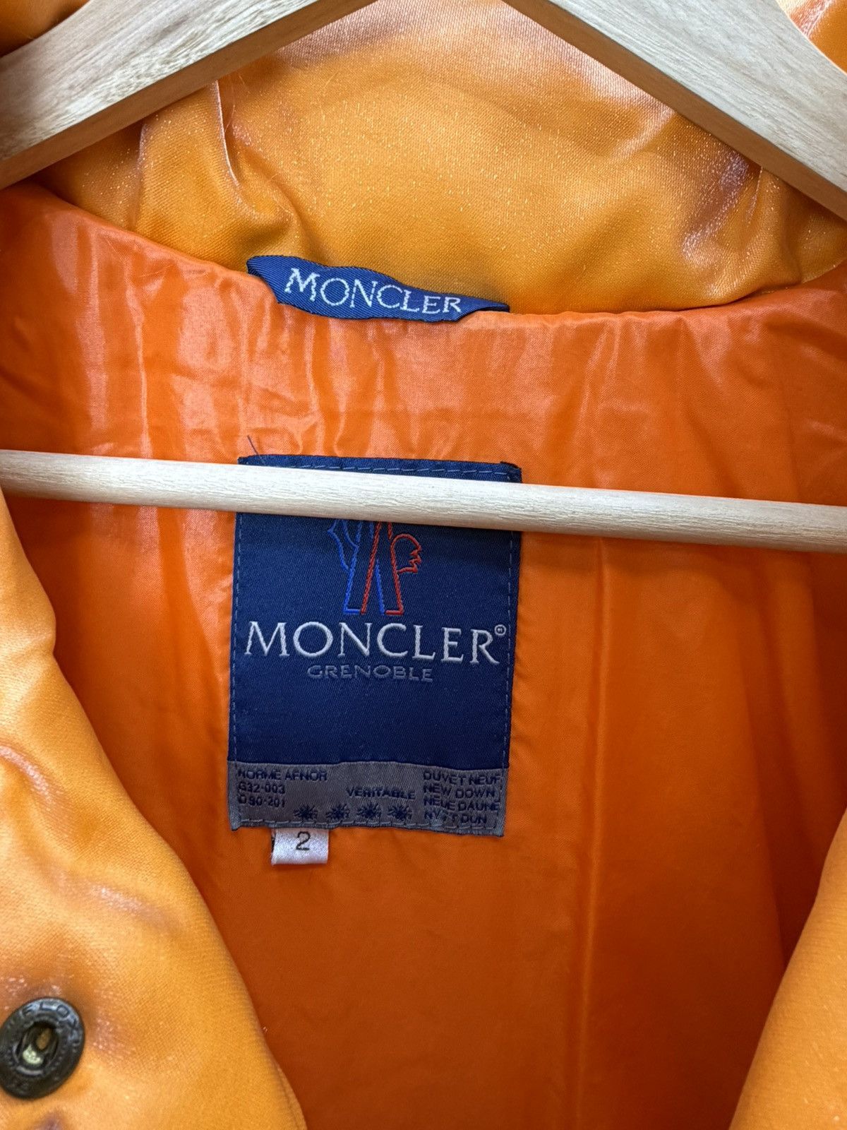 Moncler Grenoble Moncler Grenoble Women’s Orange Down Puffer Jacket Size 2 Size M / US 6-8 / IT 42-44 - 10 Thumbnail