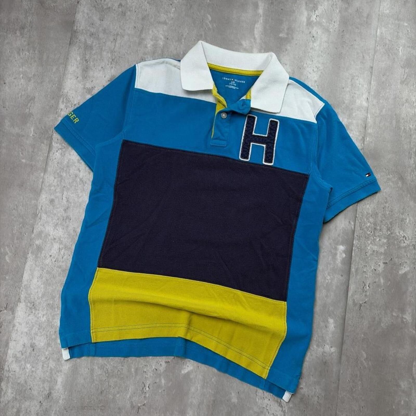 Tommy Hilfiger Y2K Teal Tommy Hilfiger Grunge Chief Keef Polo Shirt Size US XS / EU 42 / 0 - 3 Thumbnail