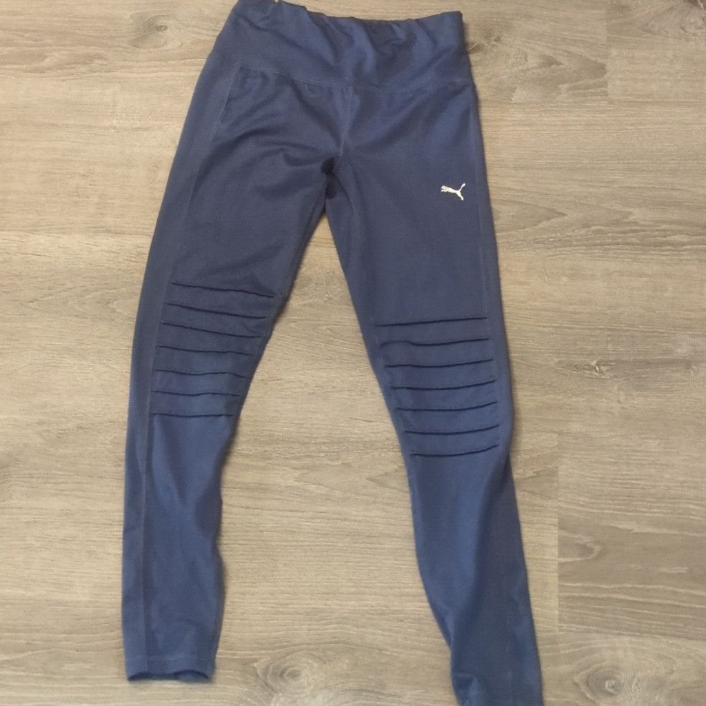 Puma Puma blue moto leggings size small Size 24" / US 00 / IT 34 - 1 Thumbnail