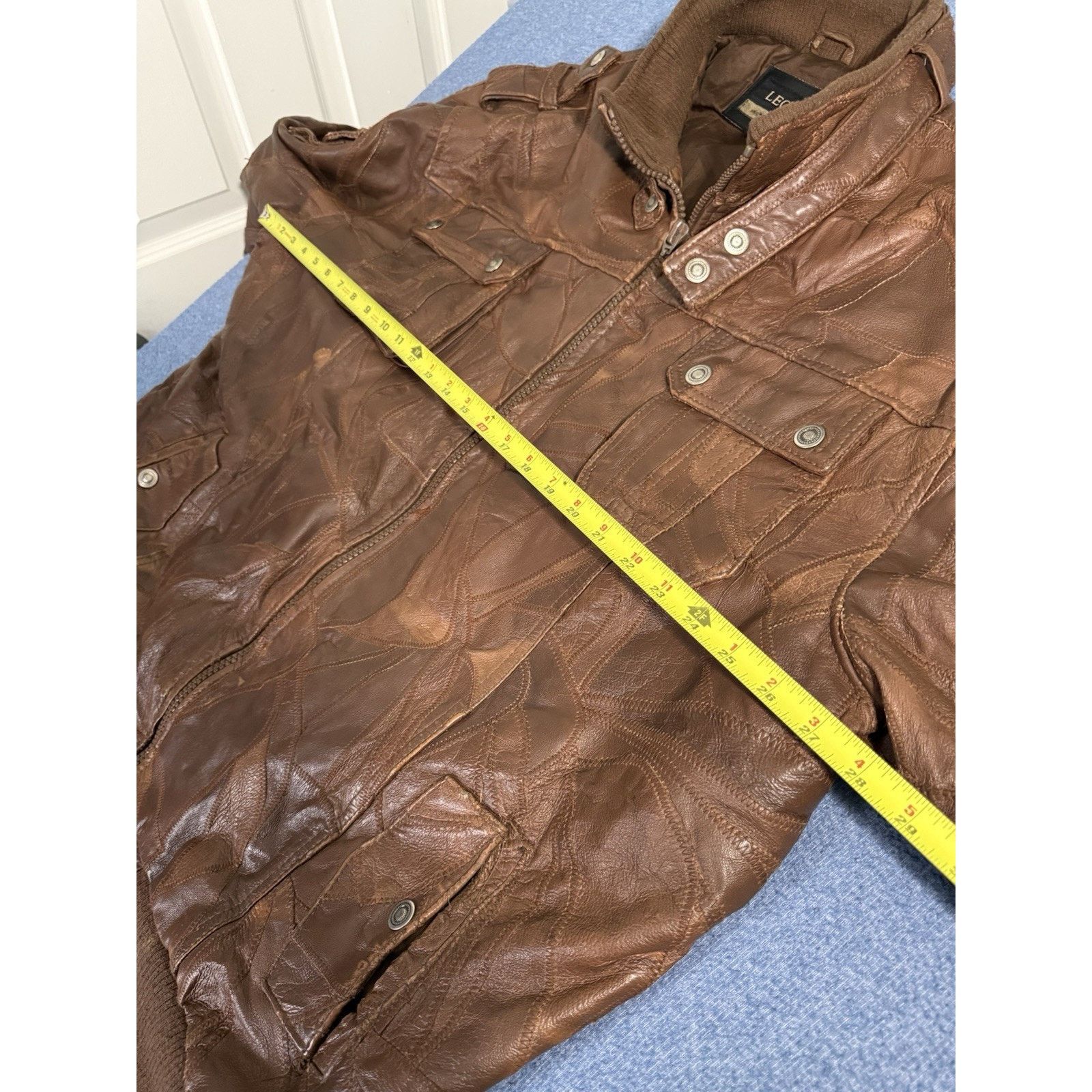 Other Mens Legacy Original Leather Wear Brown Patterned Jacket 4XL Size US XXL / EU 58 / 5 - 5 Thumbnail