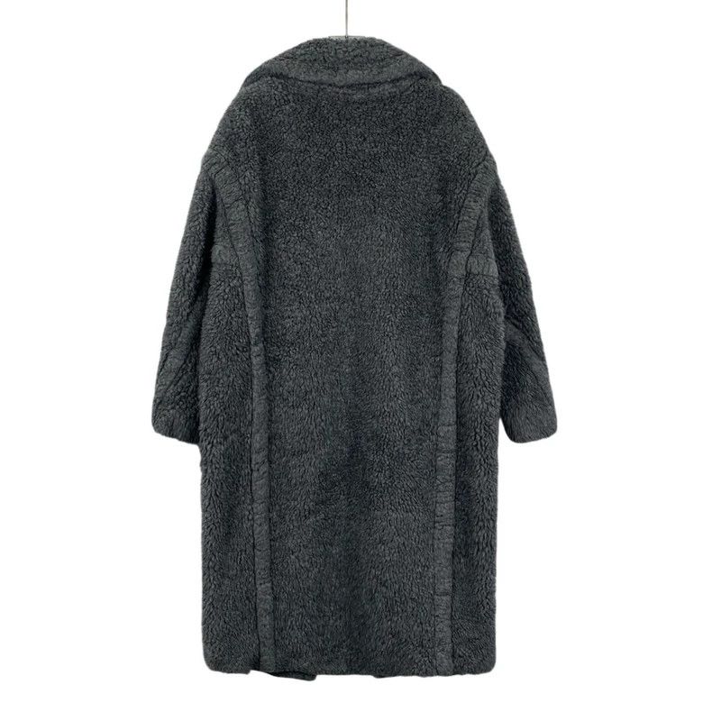 Max Mara Max Mara Teddy Collection Black and Grey Teddy Wool Lapel Size S / US 4 / IT 40 - 2 Thumbnail