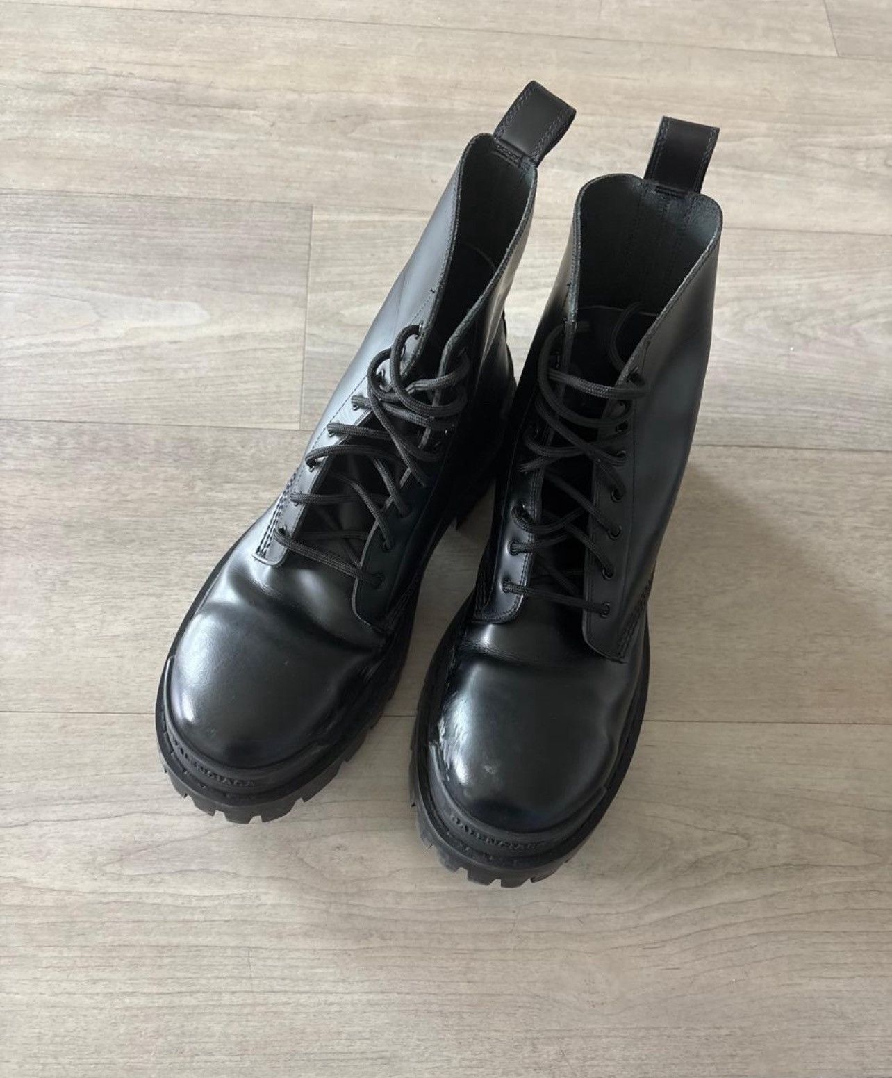 Balenciaga Leather Strike Boots Size US 6 / EU 39 - 2 Thumbnail
