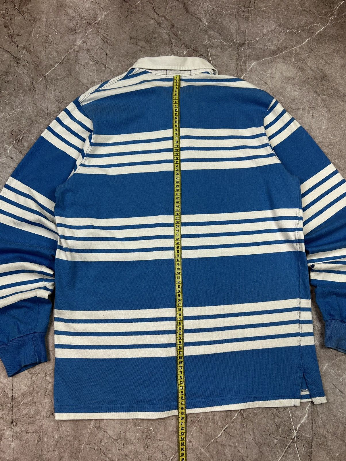Polo Ralph Lauren Vintage Polo Ralph Lauren Rugby Long Sleeve Striped Shirt Size US XL / EU 56 / 4 - 19 Thumbnail