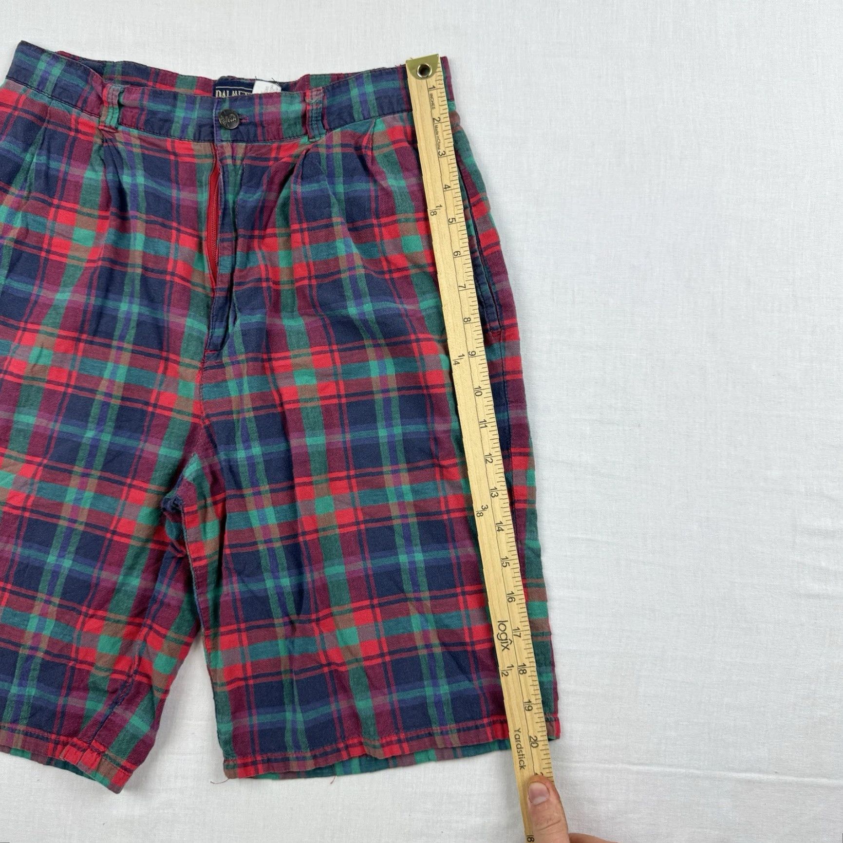 Vintage VINTAGE Palmetto’s Loafers Palmettos Loafers Golf Shorts Womens 7 Red Plaid Sports Casual 70s Talon Shirt Size 28" / US 6 / IT 42 - 7 Thumbnail