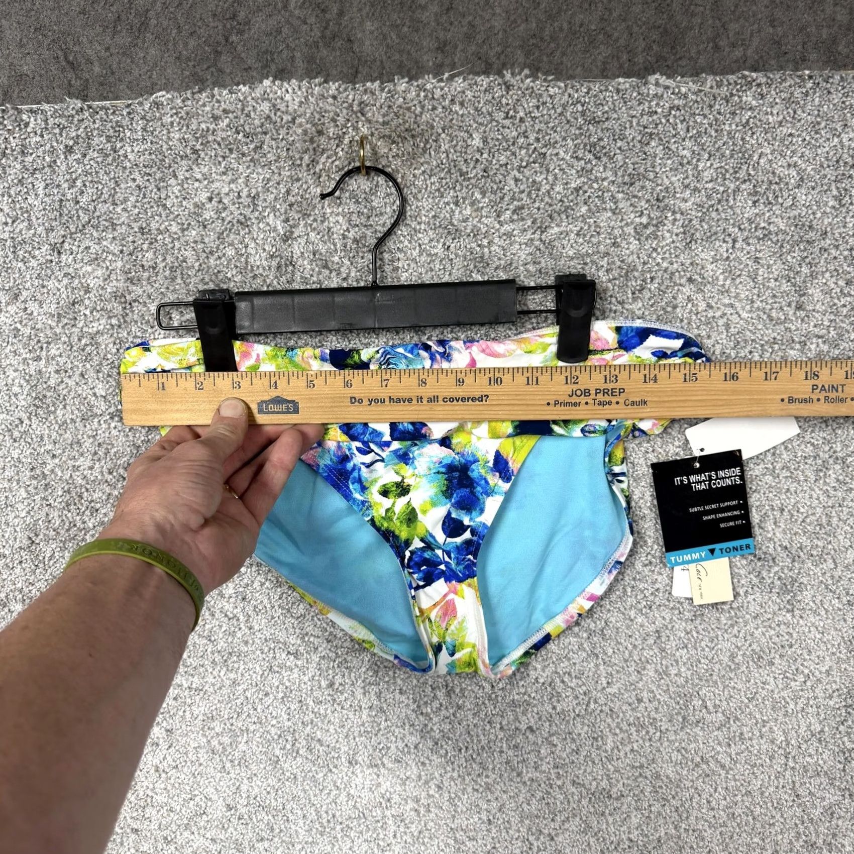 Kenneth Cole Kenneth Cole New York Bikini Bottom L Multicolor Floral Tummy Toner Beachwear Women Size 36" / US 14 / IT 50 - 6 Thumbnail