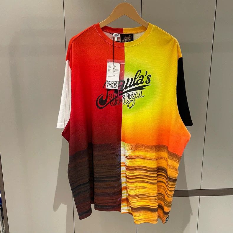 Loewe LOEWE Red and yellow patch sunrise black Logo short sleeve Size M / US 6-8 / IT 42-44 - 1 Thumbnail