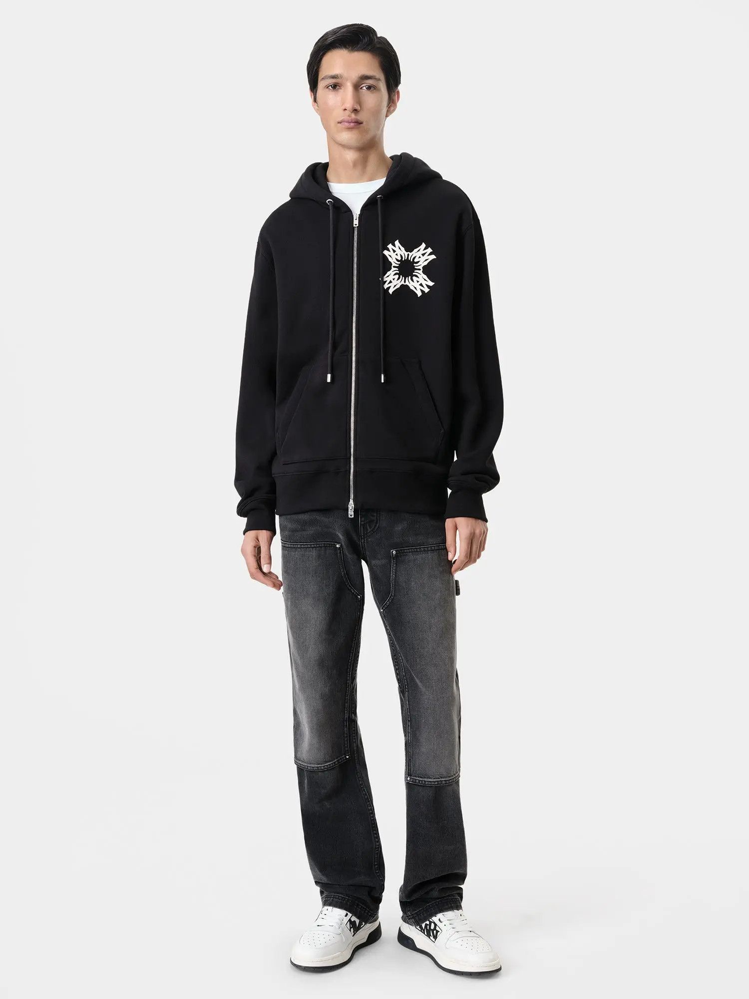 Amiri o1s1wg110426 MA Quad Zip Up Hoodie in Black Size US XXL / EU 58 / 5 - 2 Thumbnail