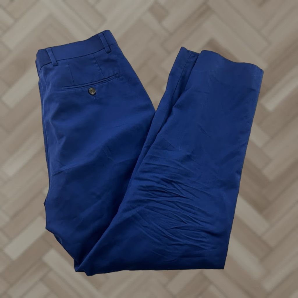 Vintage Max Davoli Wool Pants Men's 32x30 Blue Size US 32 / EU 48 - 1 Thumbnail