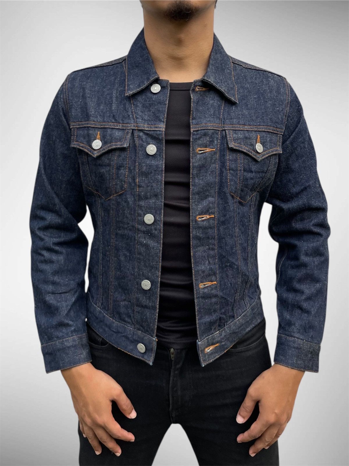 Japanese Brand 🔥VINTAGE BRAPPERS INDIGO DENIM TRUCKER JACKET Size US S / EU 44-46 / 1 - 1 Thumbnail
