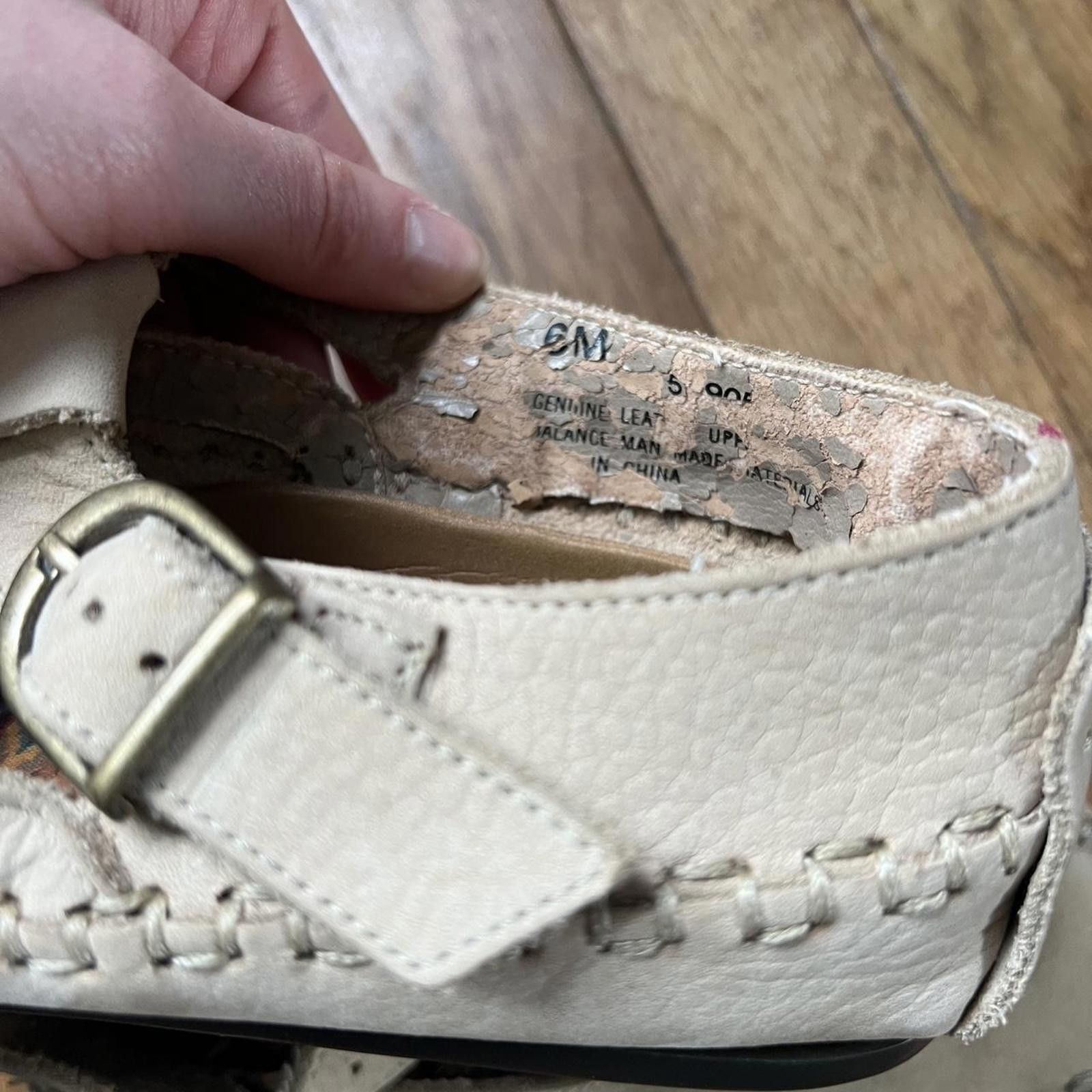 Hush Puppies Boho leather moccasins with turquoise detail Size US 6 / IT 36 - 7 Thumbnail