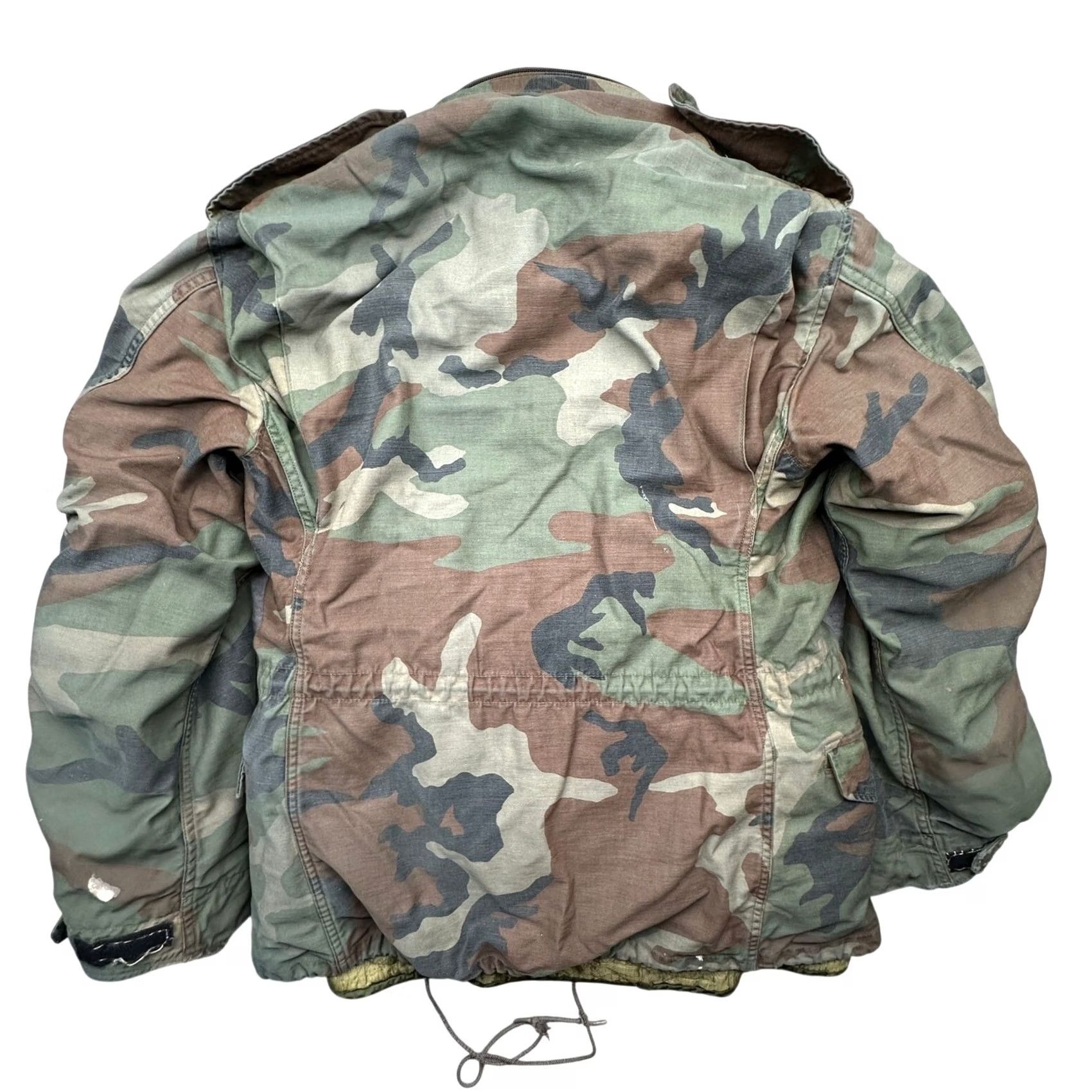 Vintage VINTAGE Army M-65 Field Coat Woodland Camo Jacket Mens Small Regular W/ Liner Coat Size US S / EU 44-46 / 1 - 2 Thumbnail