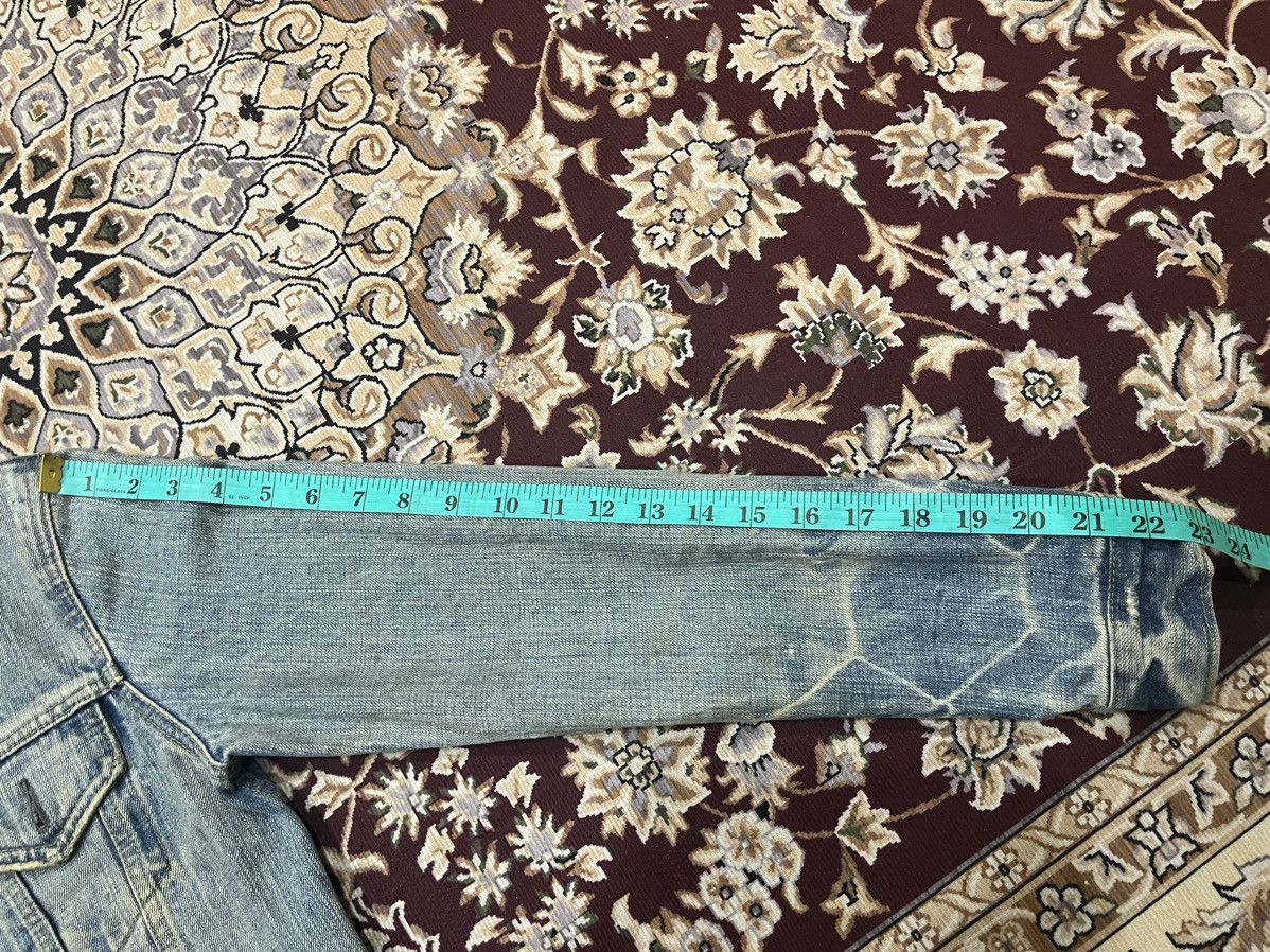 OMNIGOD Vintage Domingo Omnigod Distressed Stain Denim Jacket Size XS / US 0-2 / IT 36-38 - 25 Thumbnail