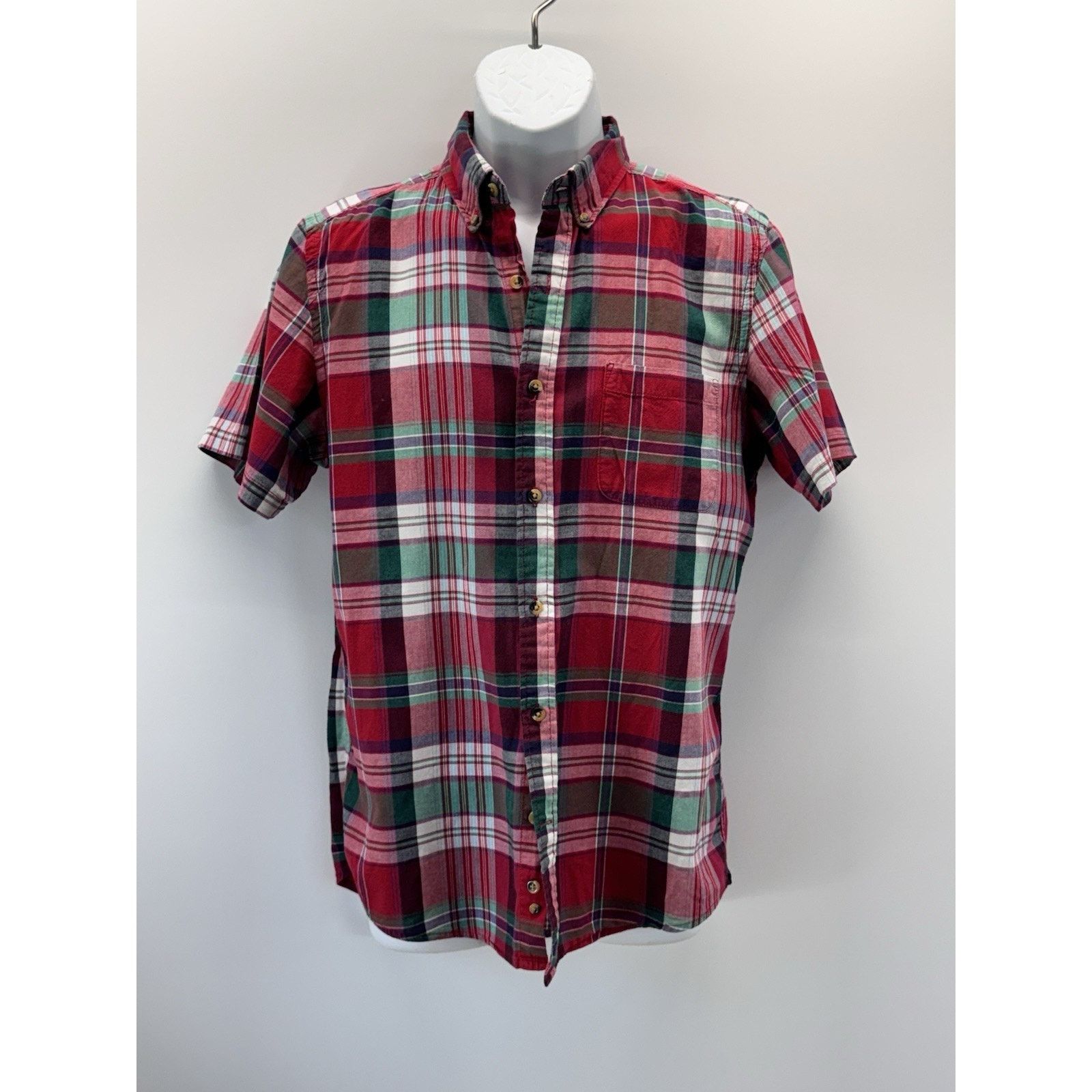 Old Navy Old Navy Plaid Red Green Slim Fit Shirt Men’s Size M Size US M / EU 48-50 / 2 - 1 Thumbnail
