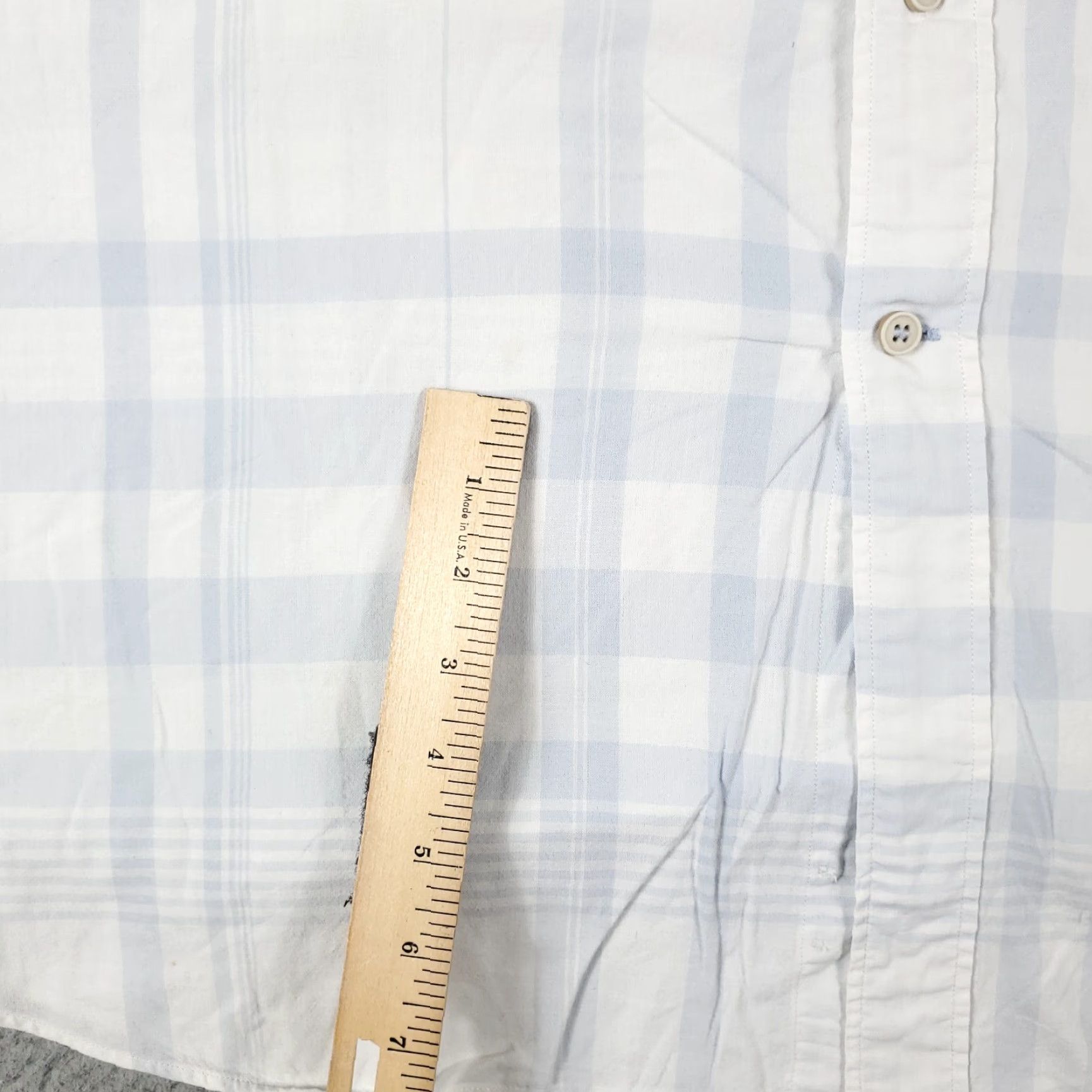 Nautica VINTAGE Nautica Shirt Mens Size 2XL Long Sleeve Plaid Button-Up Collared Cotton Blue White Casual Size US XXL / EU 58 / 5 - 3 Thumbnail