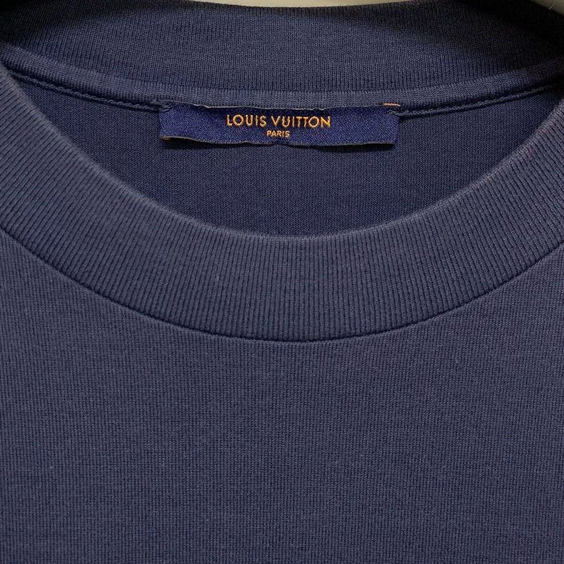 Louis Vuitton Louis Vuitton Blue Lianliankan Short Sleeve Size US XL / EU 56 / 4 - 2 Thumbnail