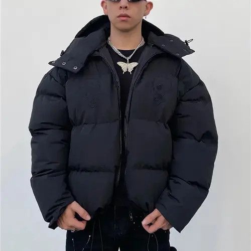 Japanese Brand Jack Custom Devil horns puffer black skull jacket Size US L / EU 52-54 / 3 - 3 Thumbnail