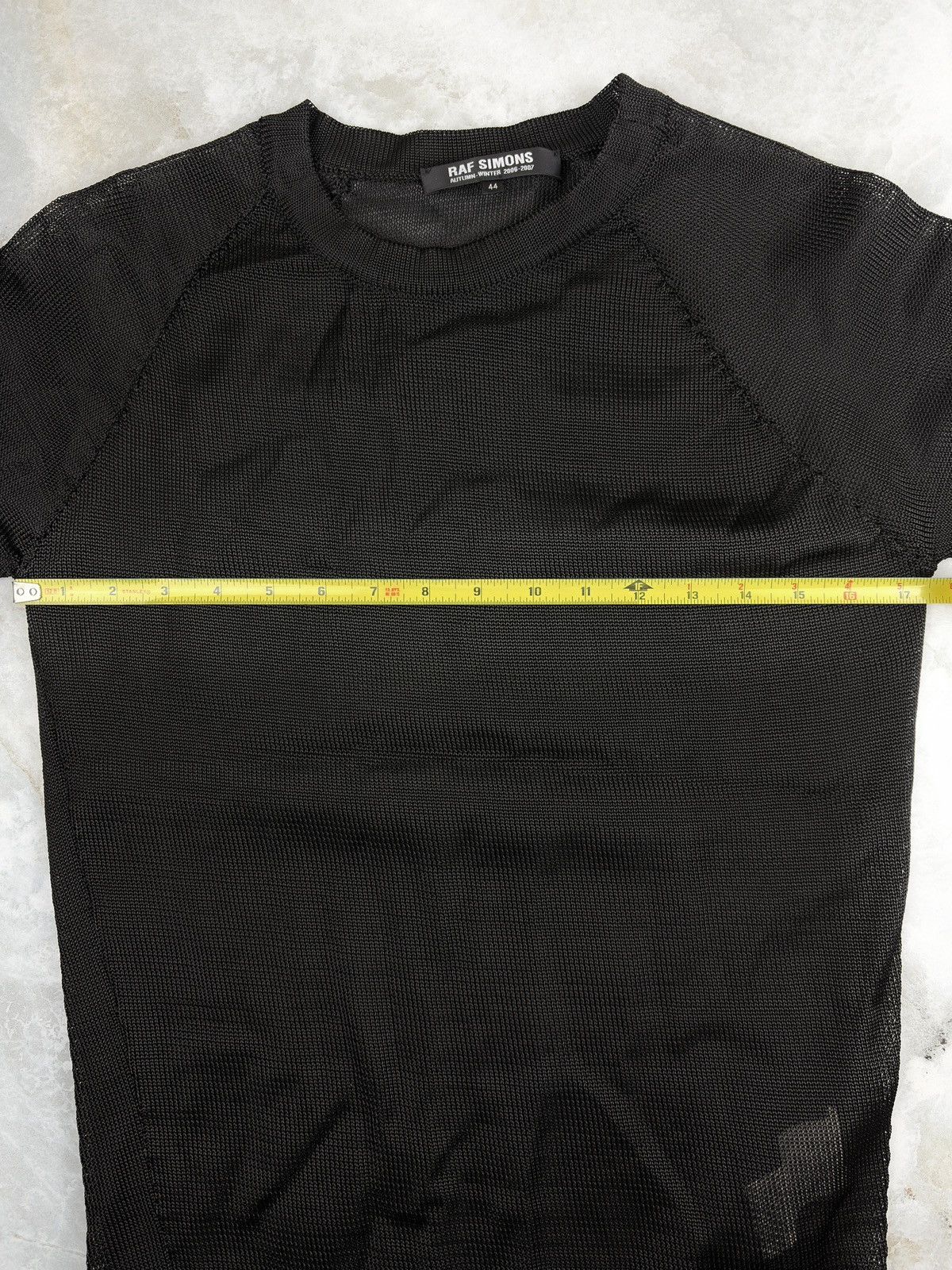 Raf Simons AW06 Raf Simons Mesh Rubber Knit Raglan Sweater Black Size US S / EU 44-46 / 1 - 7 Thumbnail
