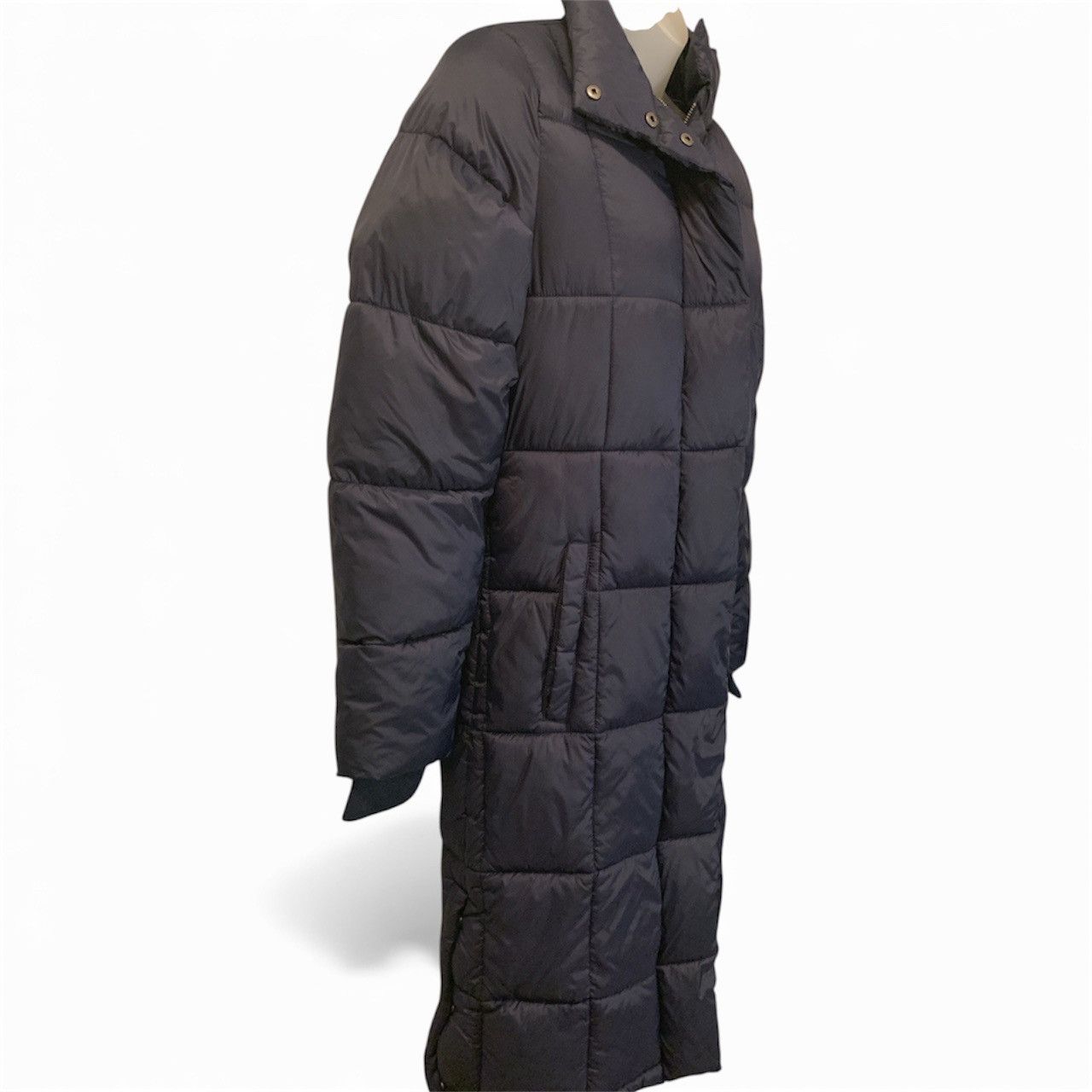 Other Long Navy Blue Puffer Coat (item#10043) Size XS / US 0-2 / IT 36-38 - 2 Thumbnail