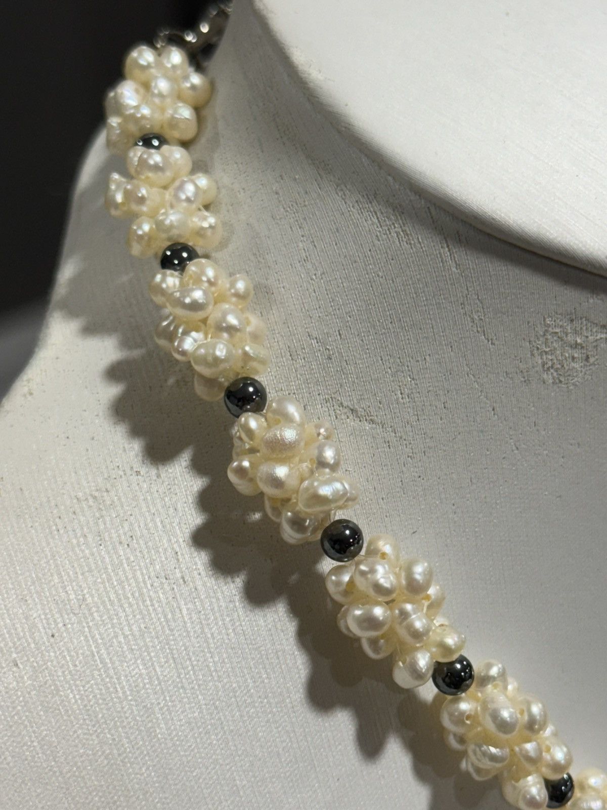 Jewelry Vintage Fresh Water Clustered Pearl Necklace Size ONE SIZE - 10 Thumbnail