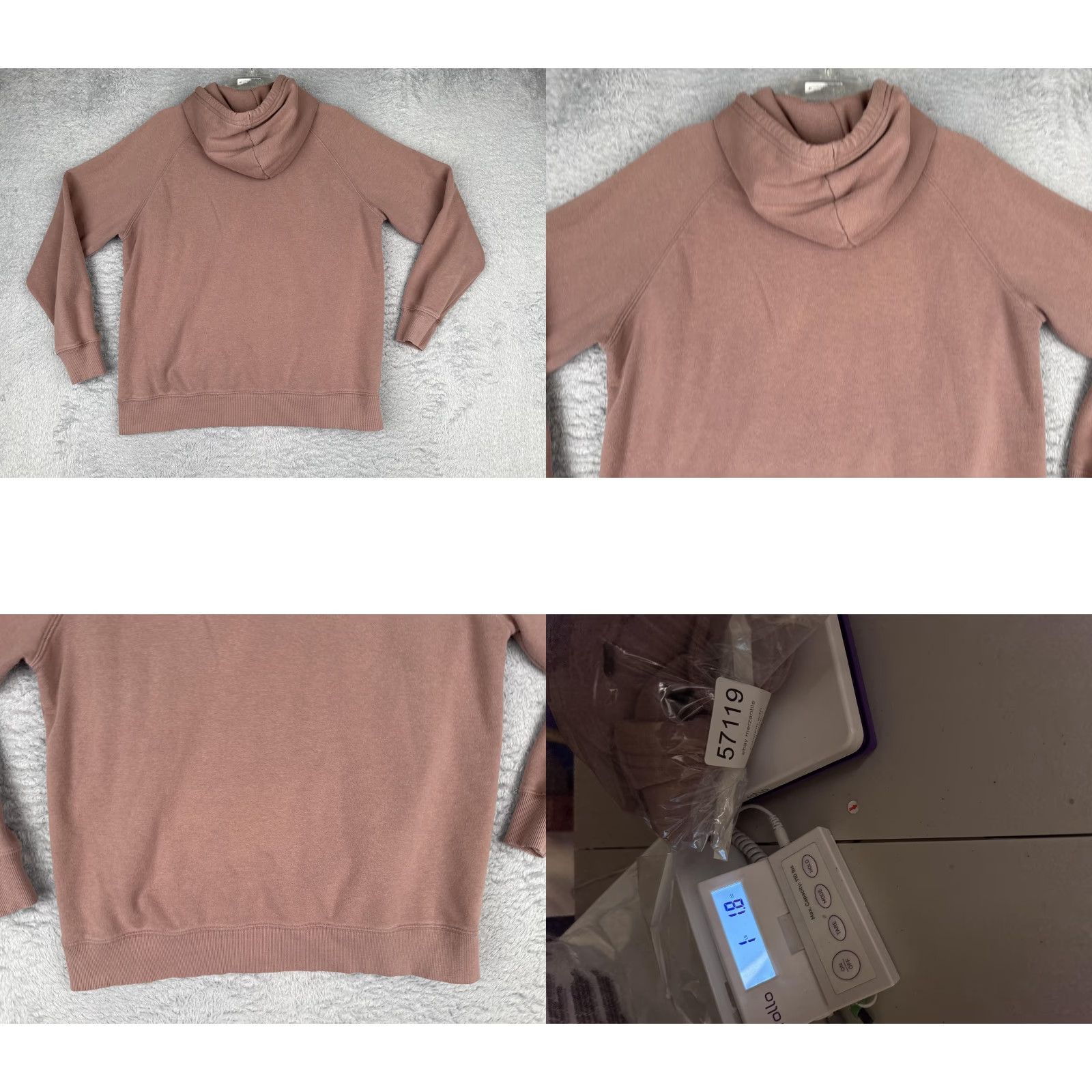The North Face The North Face Hoodie Womens L Pink Logo Pullover Kangaroo Fleece Sweatshirt Size L / US 10 / IT 46 - 9 Thumbnail