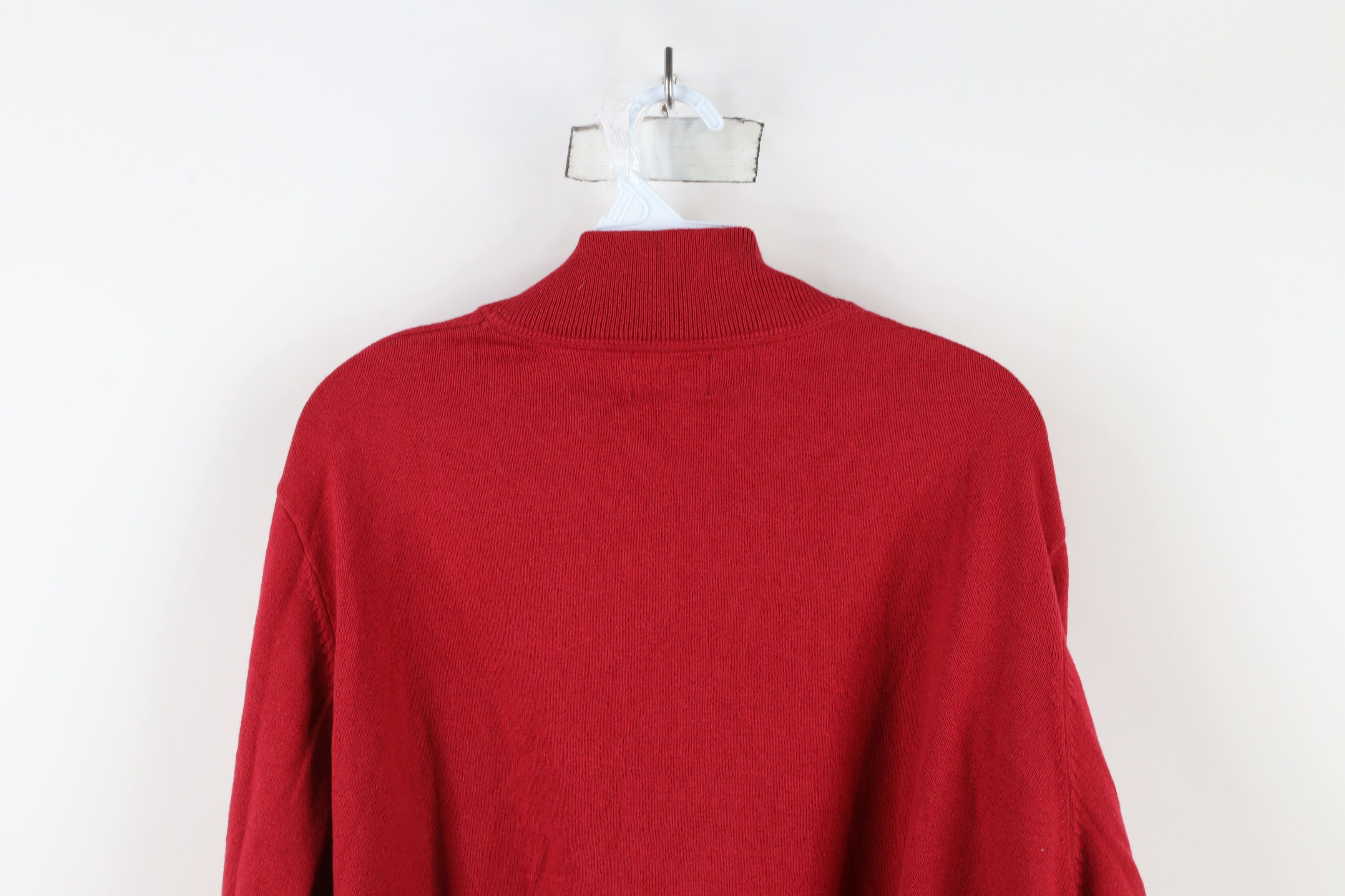 L.L. Bean × Vintage Vintage LL Bean Cashmere Blend Half Zip Pullover Sweater Red Size US XXL / EU 58 / 5 - 8 Thumbnail