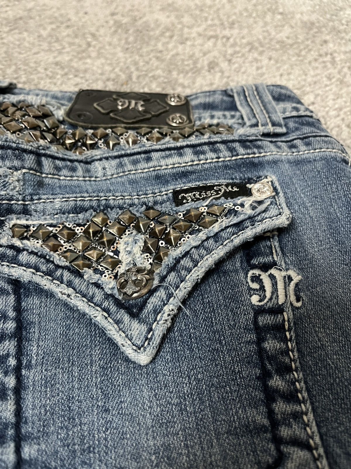 Miss Me × Vintage japan y2k style miss me bootcut denim jeans Size 33" - 4 Thumbnail