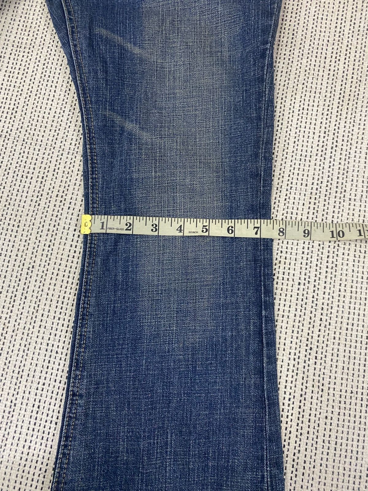 Japanese Brand Vintage 70sStyle Flared Denim Jeans Wash CargoPocket Bootcut Size US 30 / EU 46 - 13 Thumbnail