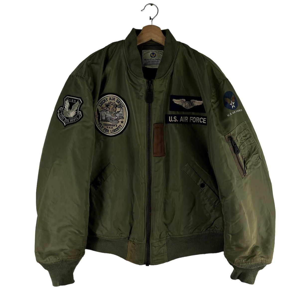 Vintage 🔥90’s Vintage Flight Bomber Jacket Ma-1 Riot Ted Company Size US M / EU 48-50 / 2 - 4 Thumbnail