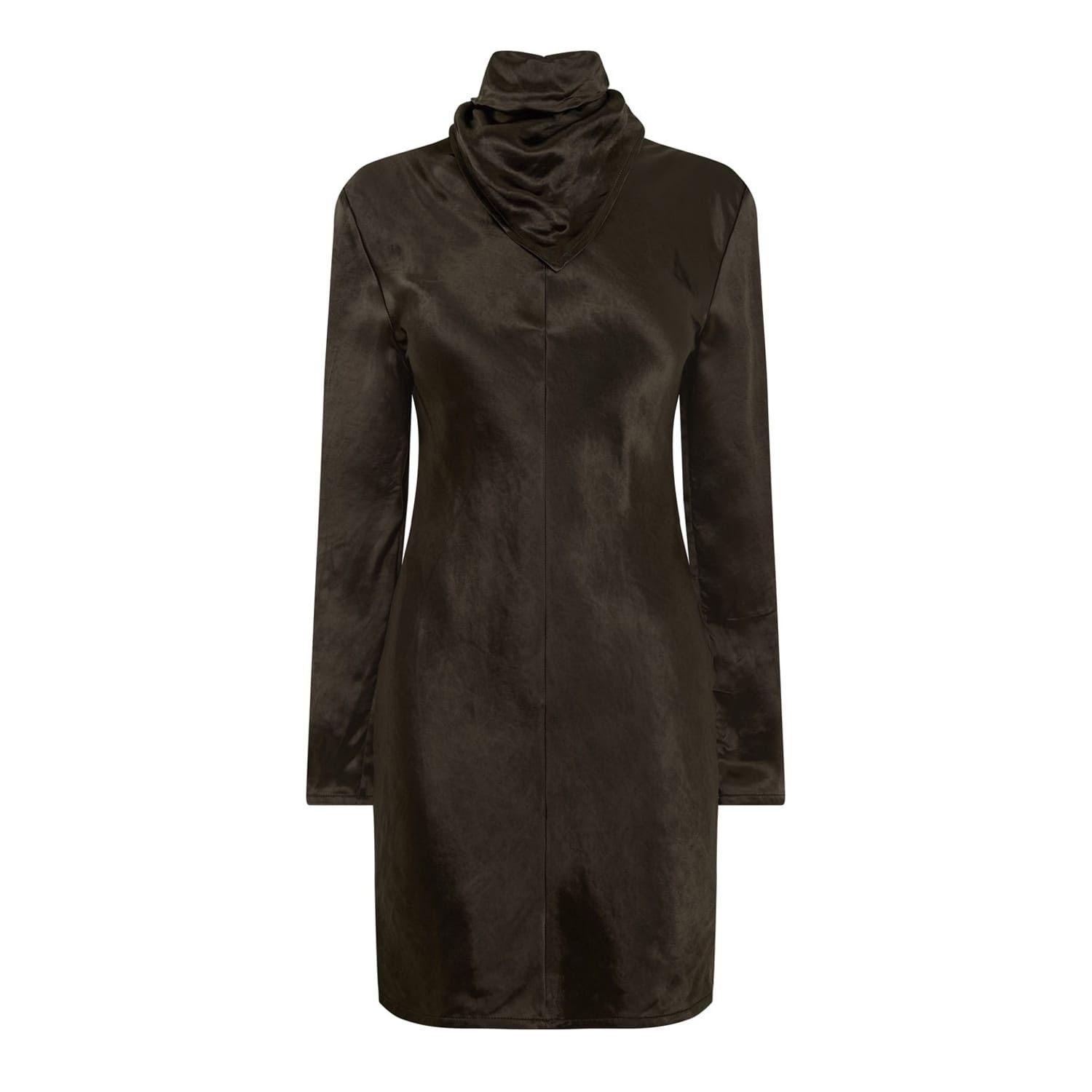 Bottega Veneta Bottega Veneta Cowl Neck Knee Length Dress in Green Size XS / US 0-2 / IT 36-38 - 1 Thumbnail