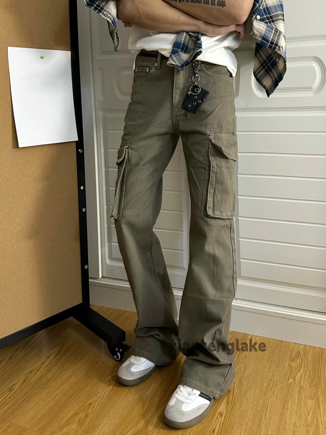 Designer × Japanese Brand × Vintage washed faded cleanfit yuppie utility bootcut cargo pants Size US 32 / EU 48 - 3 Thumbnail