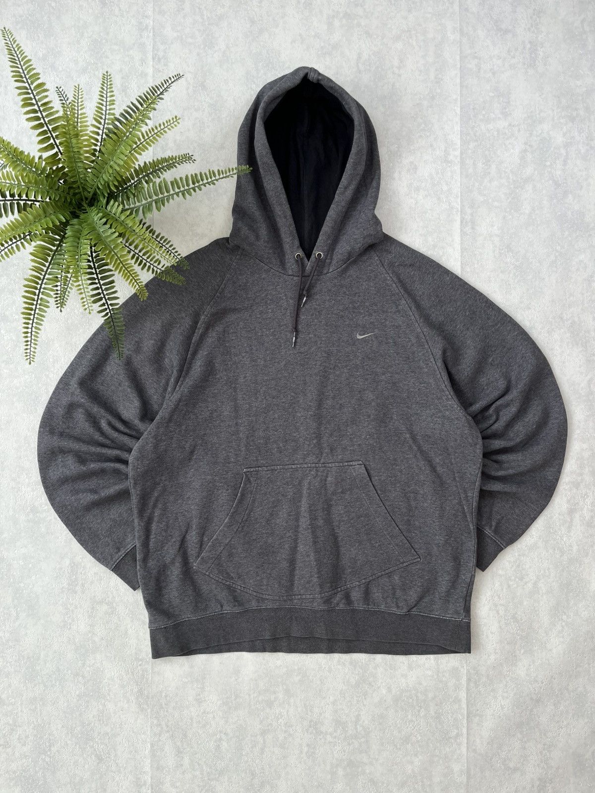 Nike × Vintage 90’s NIKE BASIC RETRO SWOOSH LOGO HOODIE Y2K VINTAGE Size US L / EU 52-54 / 3 - 1 Thumbnail