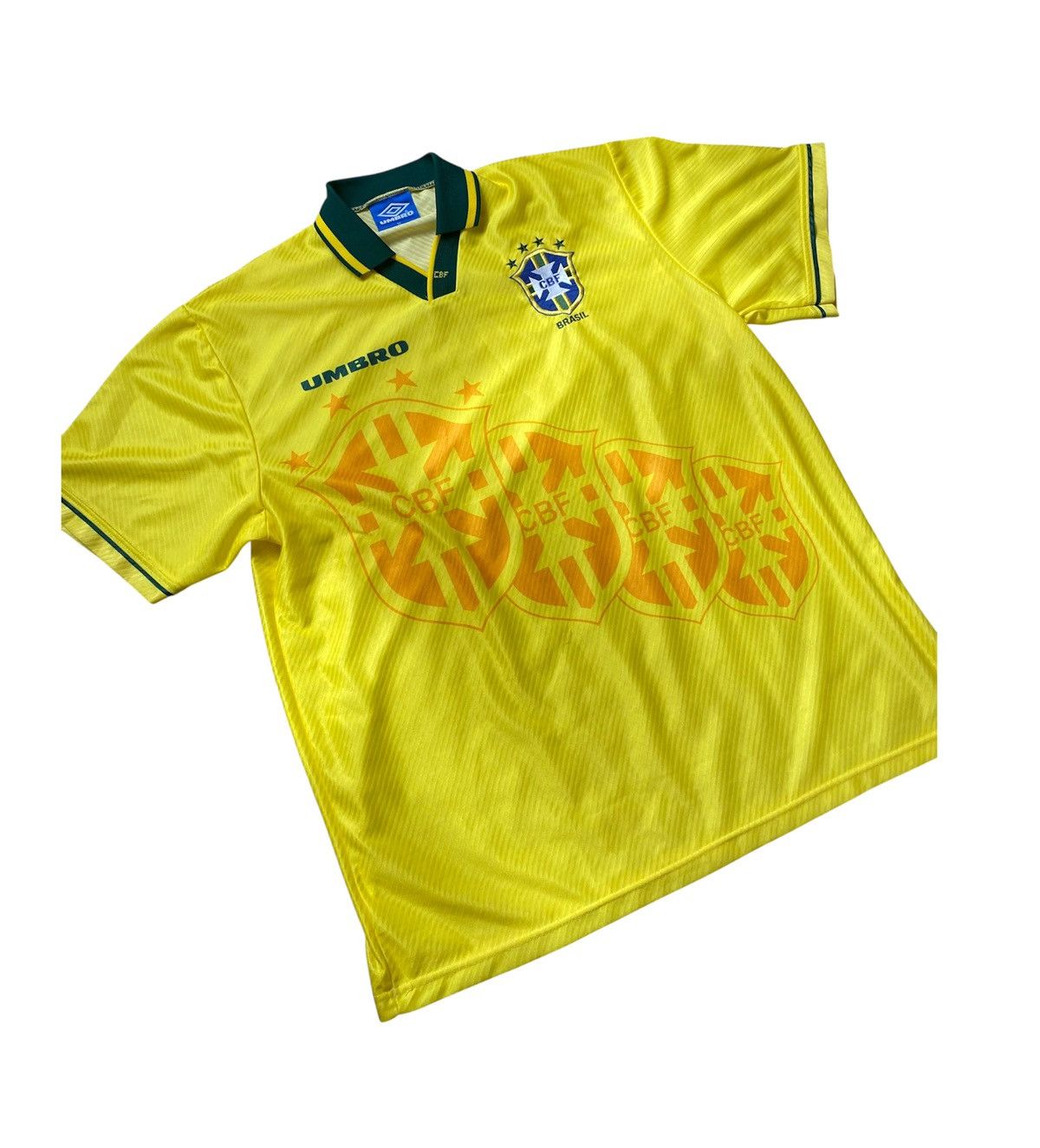 Umbro Vintage 1993/1994 Soccer Football Jersey Umbro Brasil Brazil Size US XL / EU 56 / 4 - 1 Thumbnail