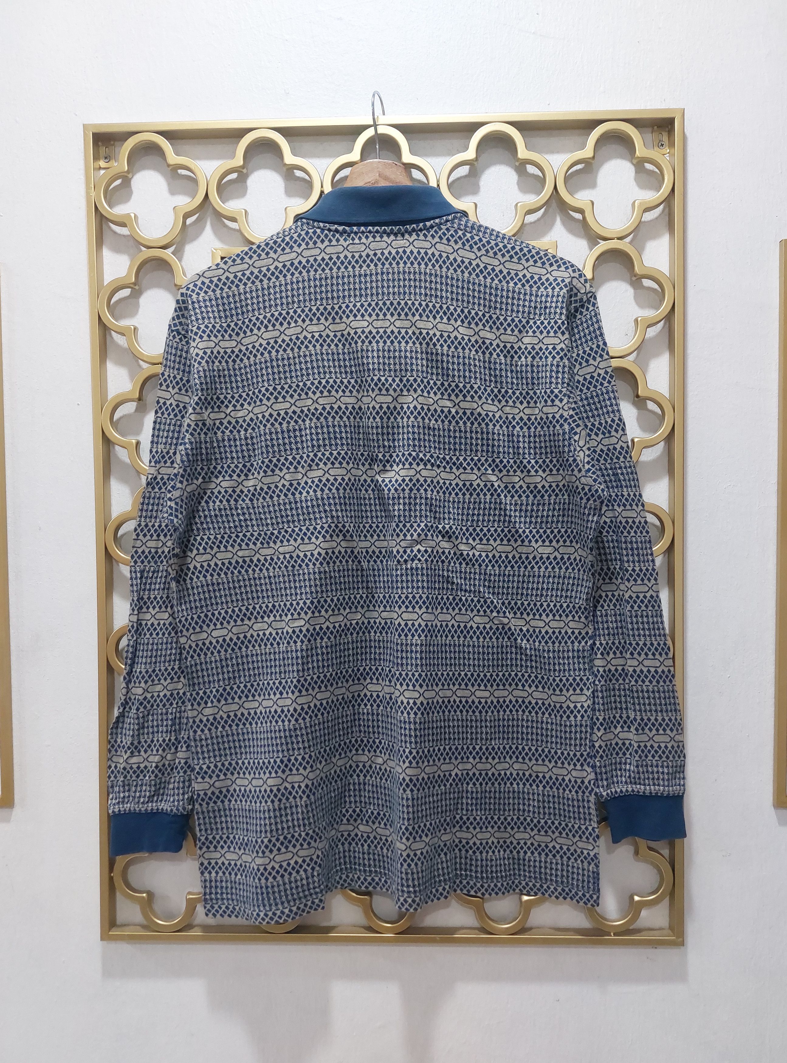Gianni Valentino × Japanese Brand VINTAGE GIANNI VALENTINO LONG SLEEVE POLO Size US M / EU 48-50 / 2 - 2 Thumbnail
