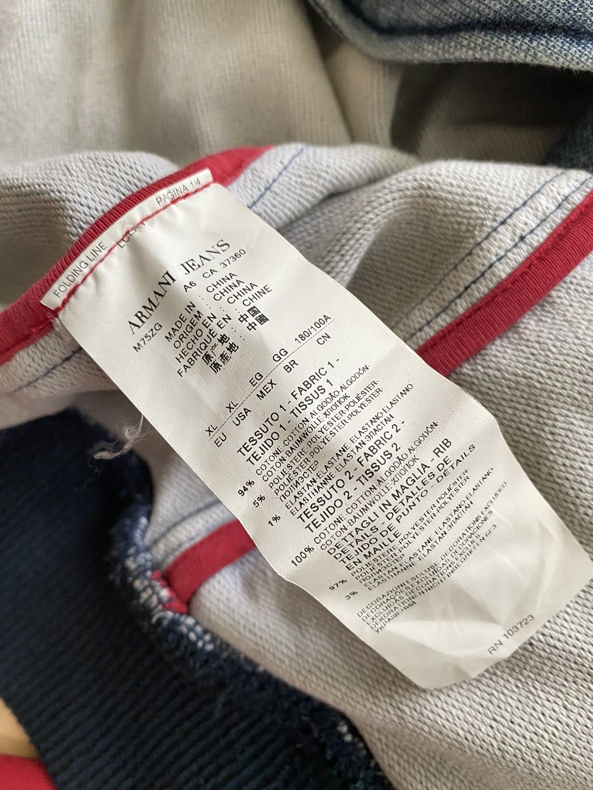 Giorgio Armani Vintage Armani Jeans college bomber jacket Size US XL / EU 56 / 4 - 7 Thumbnail